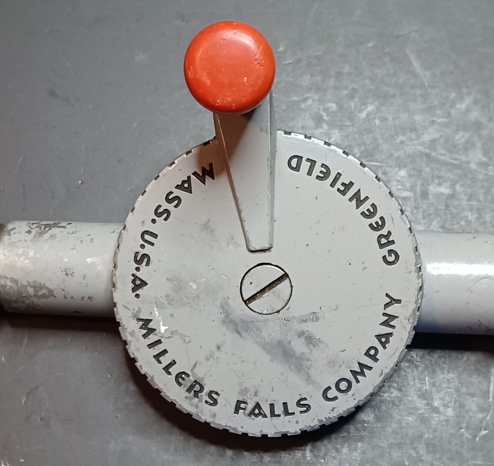 Millers Falls Company #104 Buck Rogers Hand Drill Greenfield Mass USA Red Handle