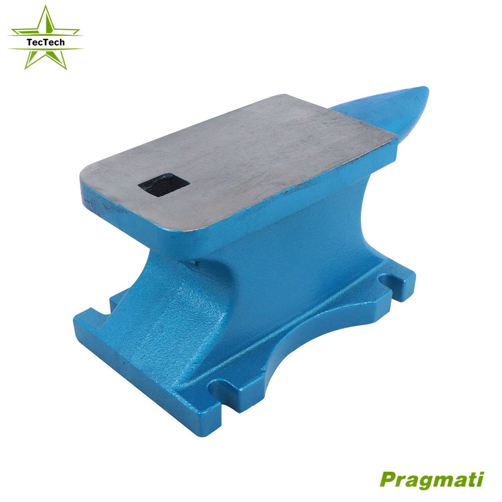 44 lb Blacksmith Anvil Cast-Iron Metal 20 kg Heat Treated Long Round Horn