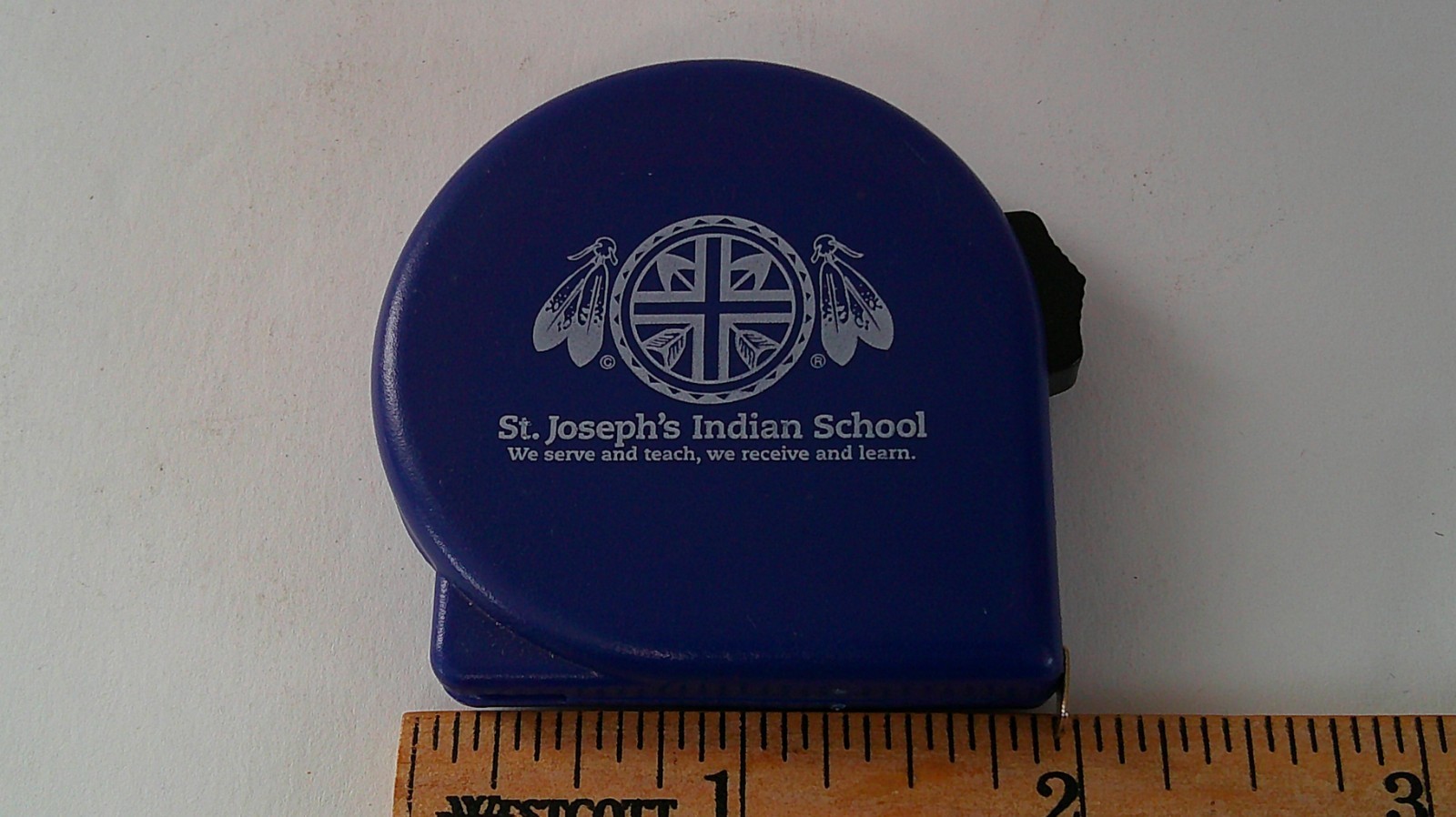 St. Joseph’s Indian School Blue Pocket Tape Measure