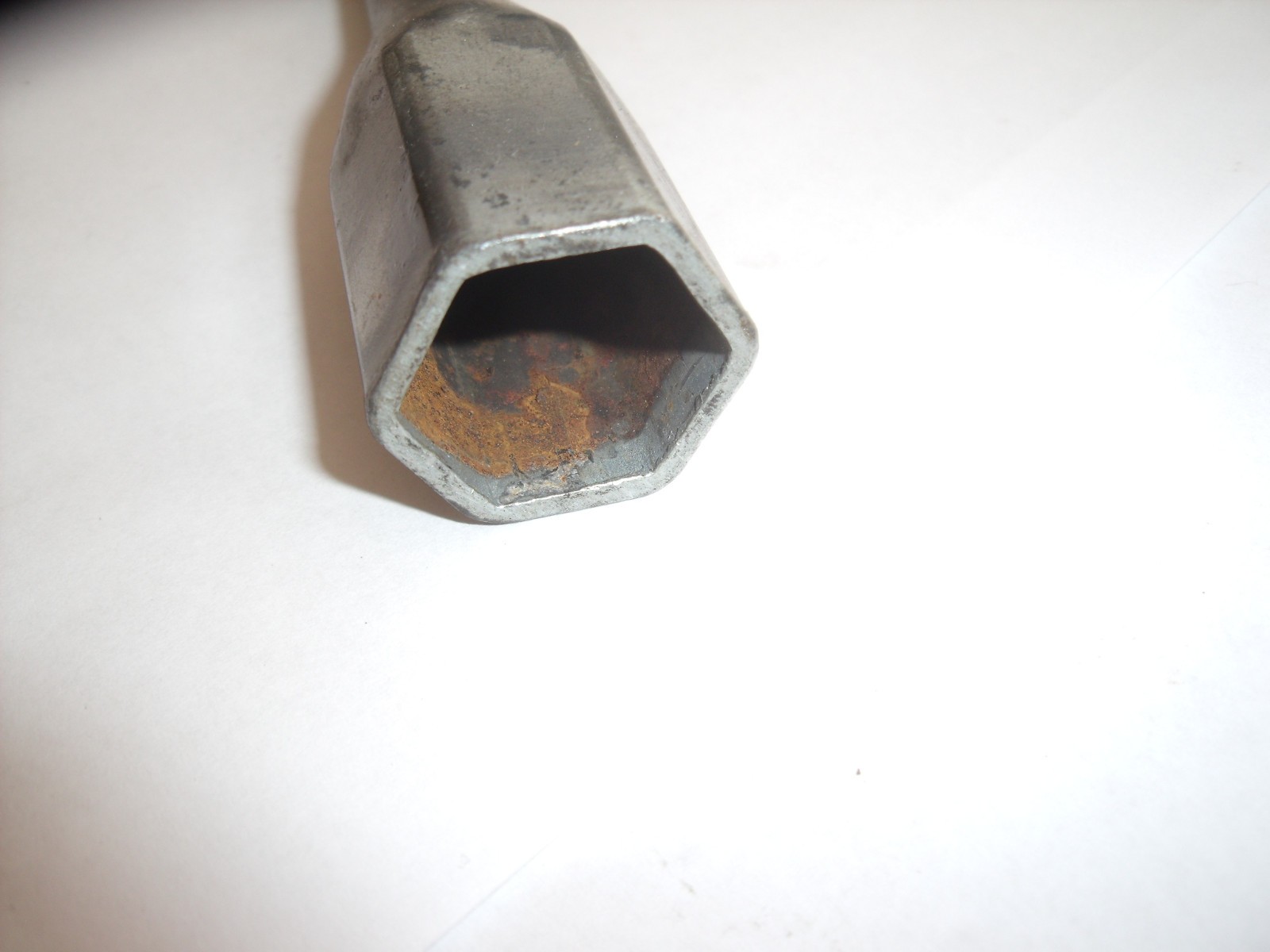Classic Citroen spark plug wrench. 14cm long. 16mm jaws. Made in France