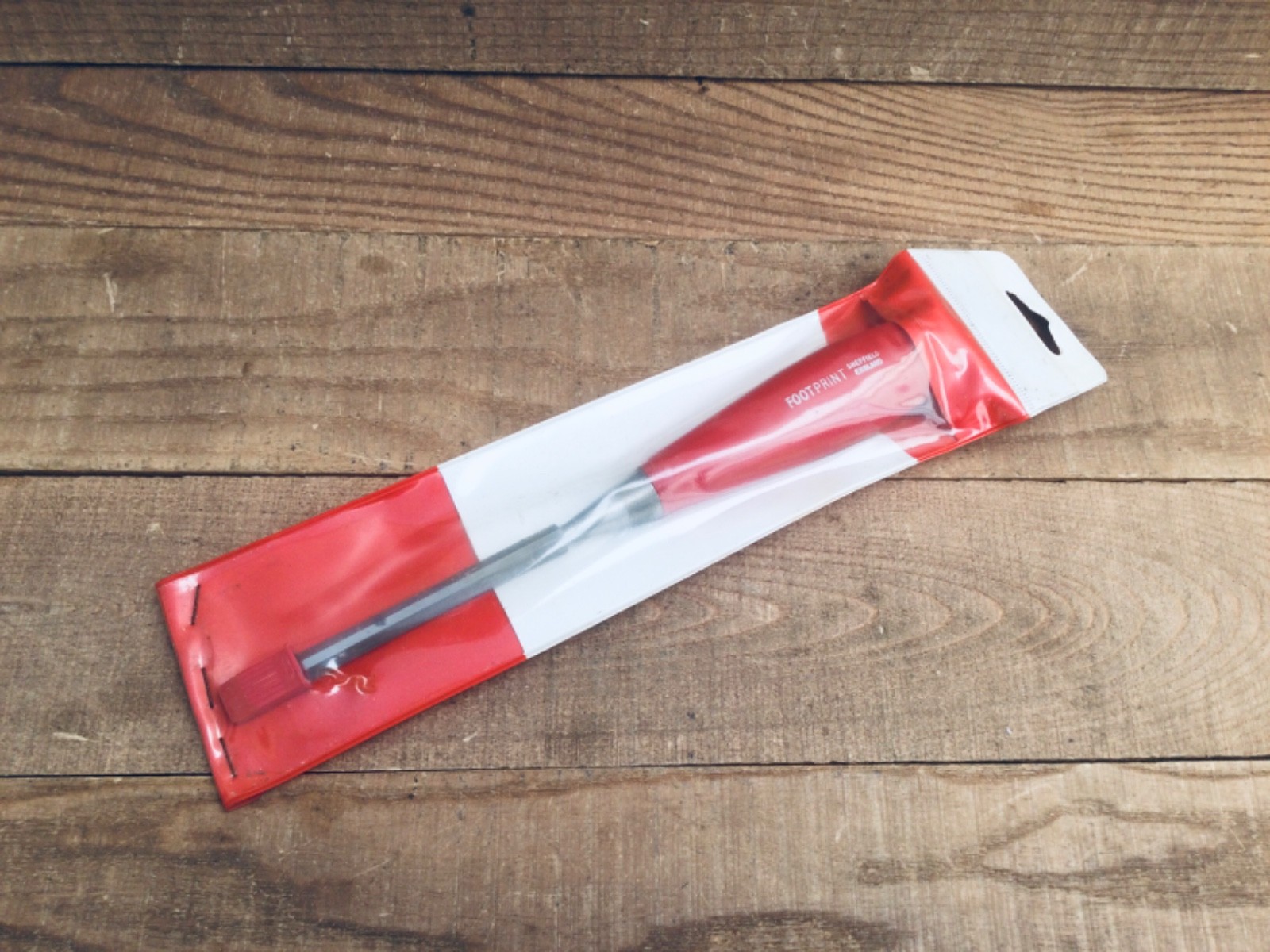 Vintage 3/8” Footprint Red Handle Bevel Edge Carpentry Chisel