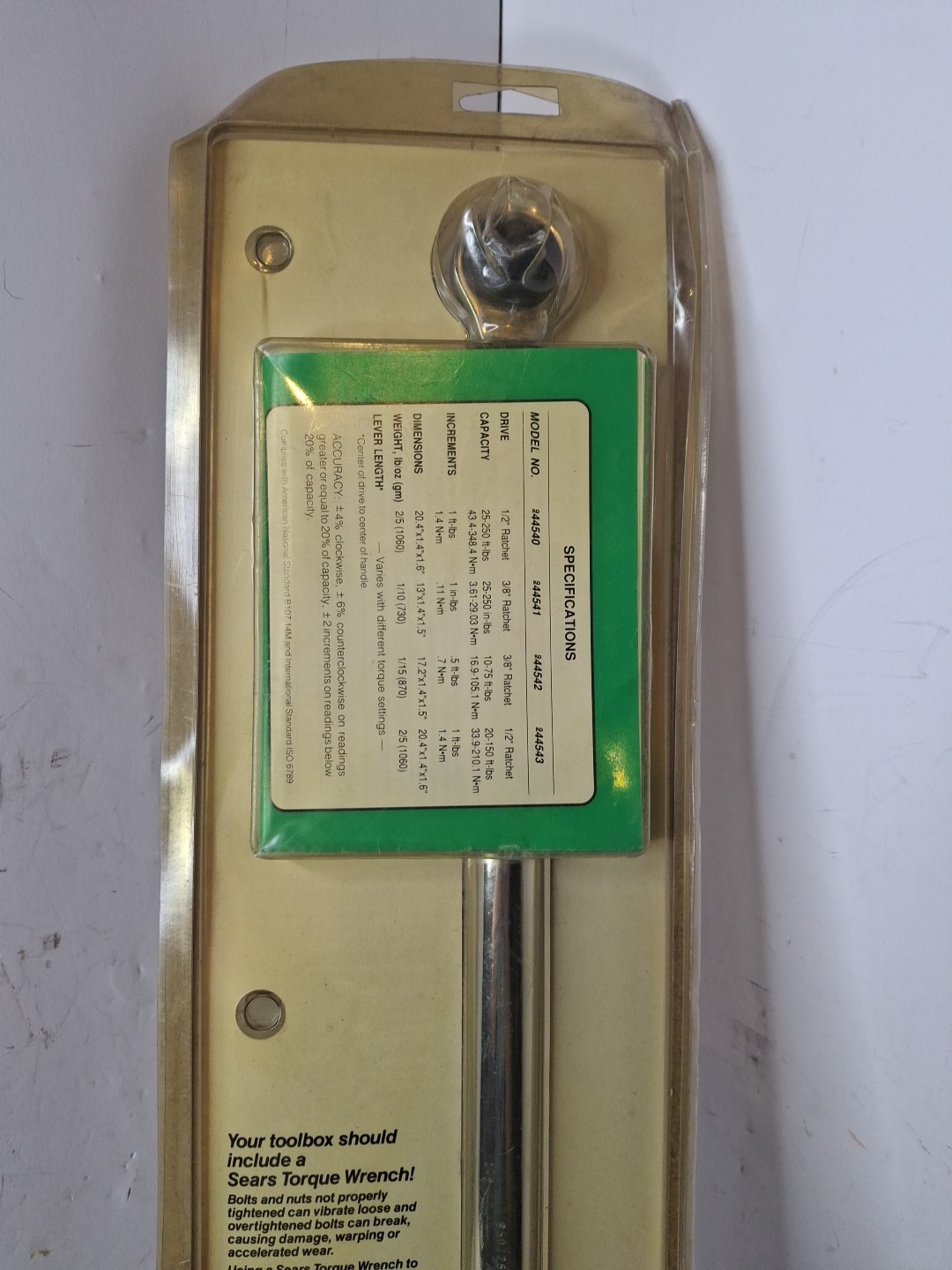 Vintage Craftsman USA 1/2″ drive 9-44543 Torque Wrench 20-150 ft.-lbs. Made USA