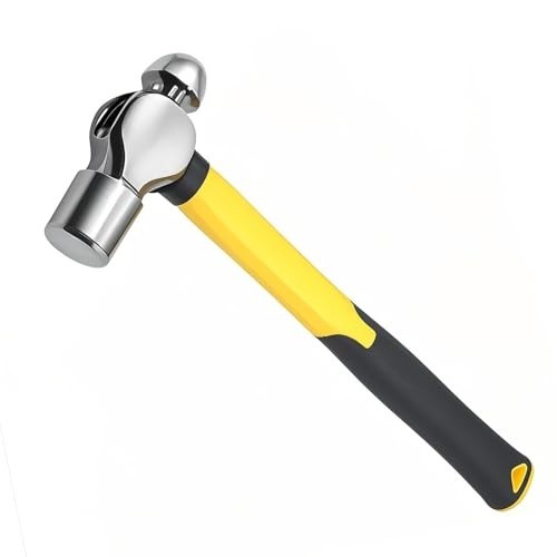 16 oz Ball Peen Hammer – Anti-Shake, Rust-Resistant, Shock-Proof Handle, Durable