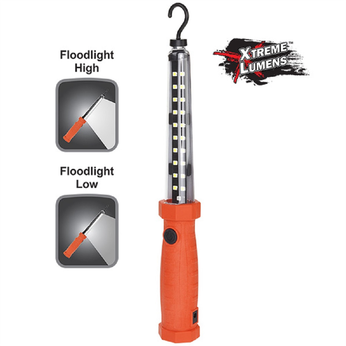 Bayco 600/225 Lumens Recharge Work Light – Red NSR-2168R