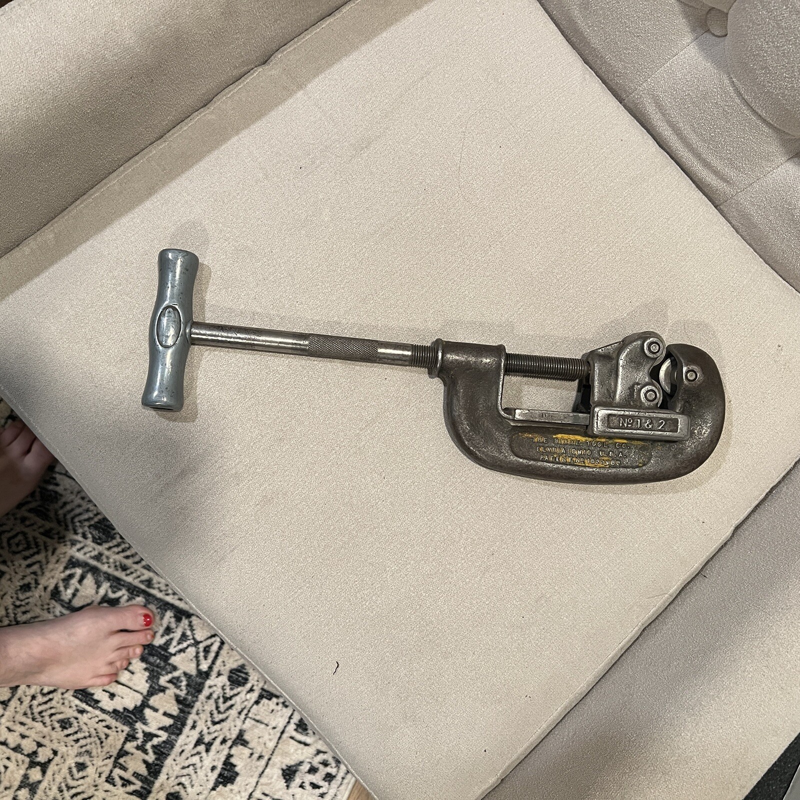 VTG #2 Ridgid Pipe Cutter 1/8″- 2″ Heavy Duty Adjustable No 1-2 Pat #1833980 USA