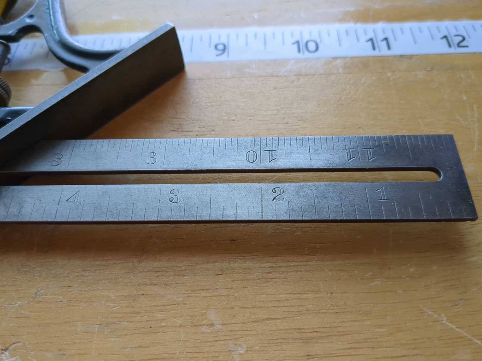 Vintage Stanley No. 21 Combination Square 12” Rule Made in USA Pat 1,984,951
