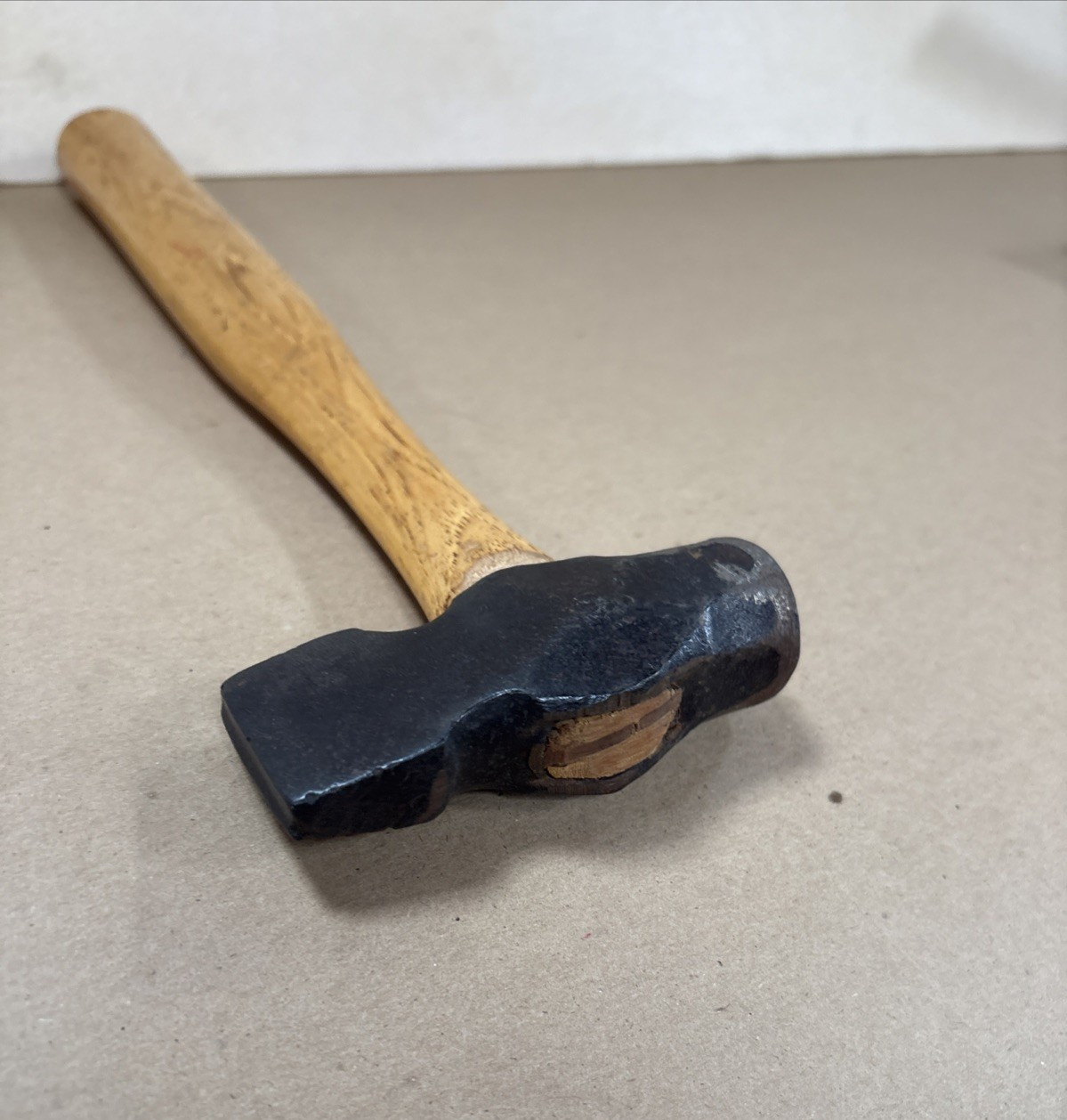 Antique D. R. Barton Half Ax Blacksmith Straight Peen Hammer