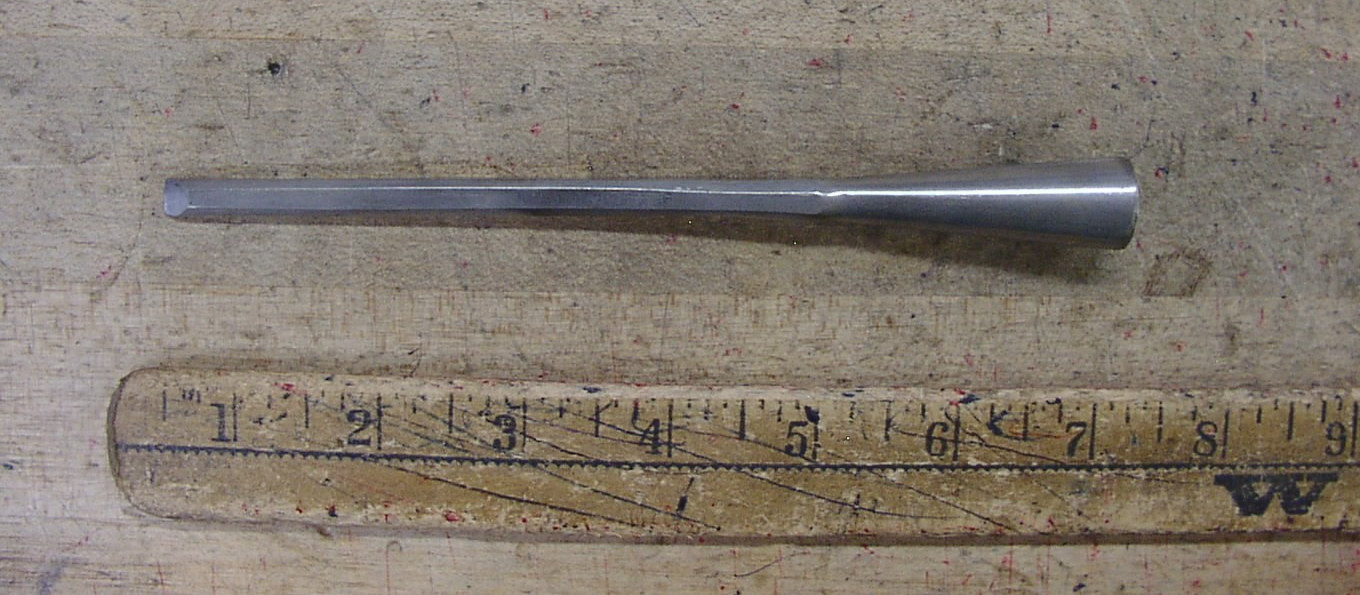 Vintage Dunlap USA BP Bevel Edge Socket Chisel,1/4″ X 6-5/8″,Use & Wear