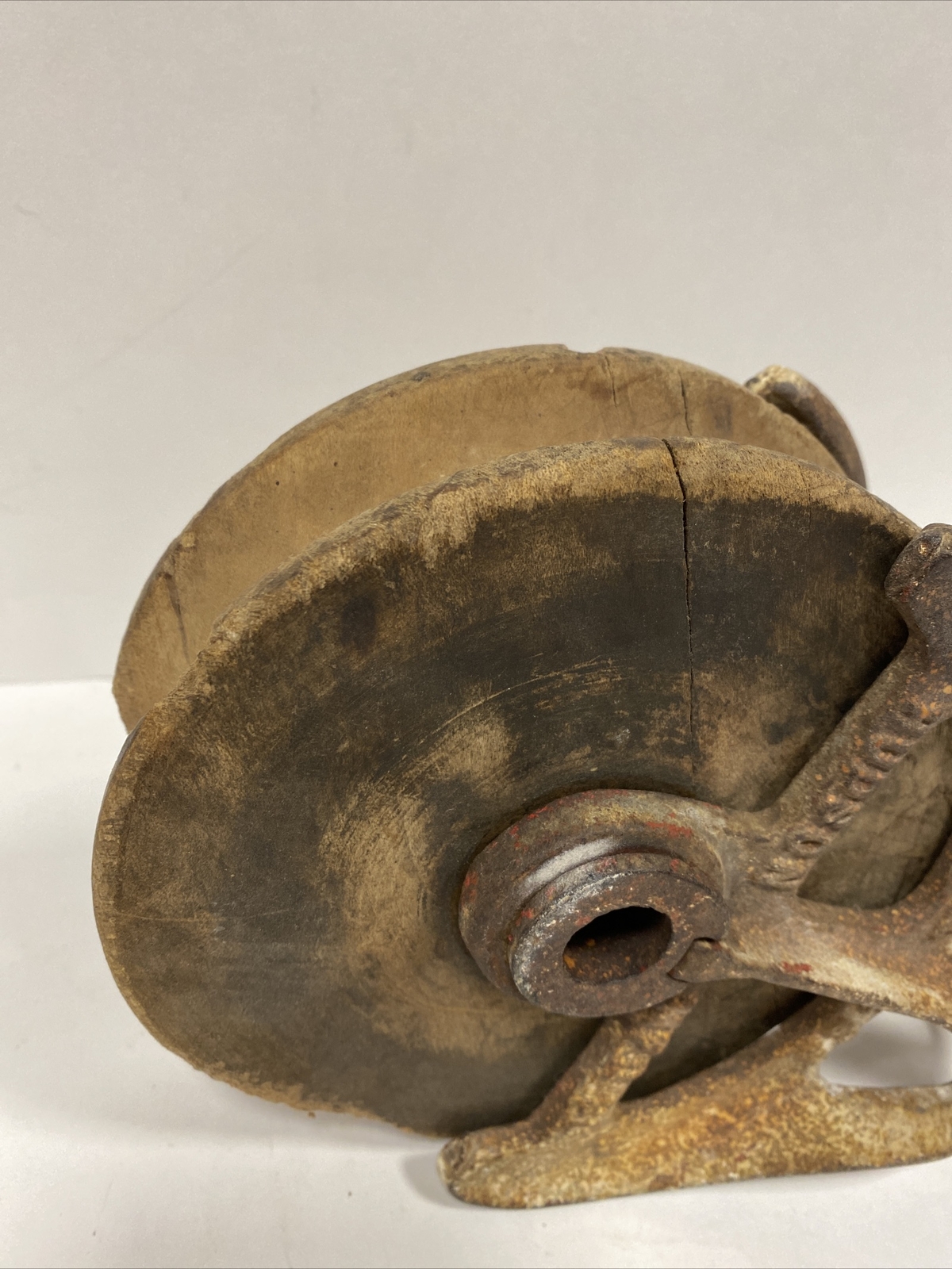 Vintage Hudson Manufacturing Company Cast Iron Pully Mall 823 Free Shipping
