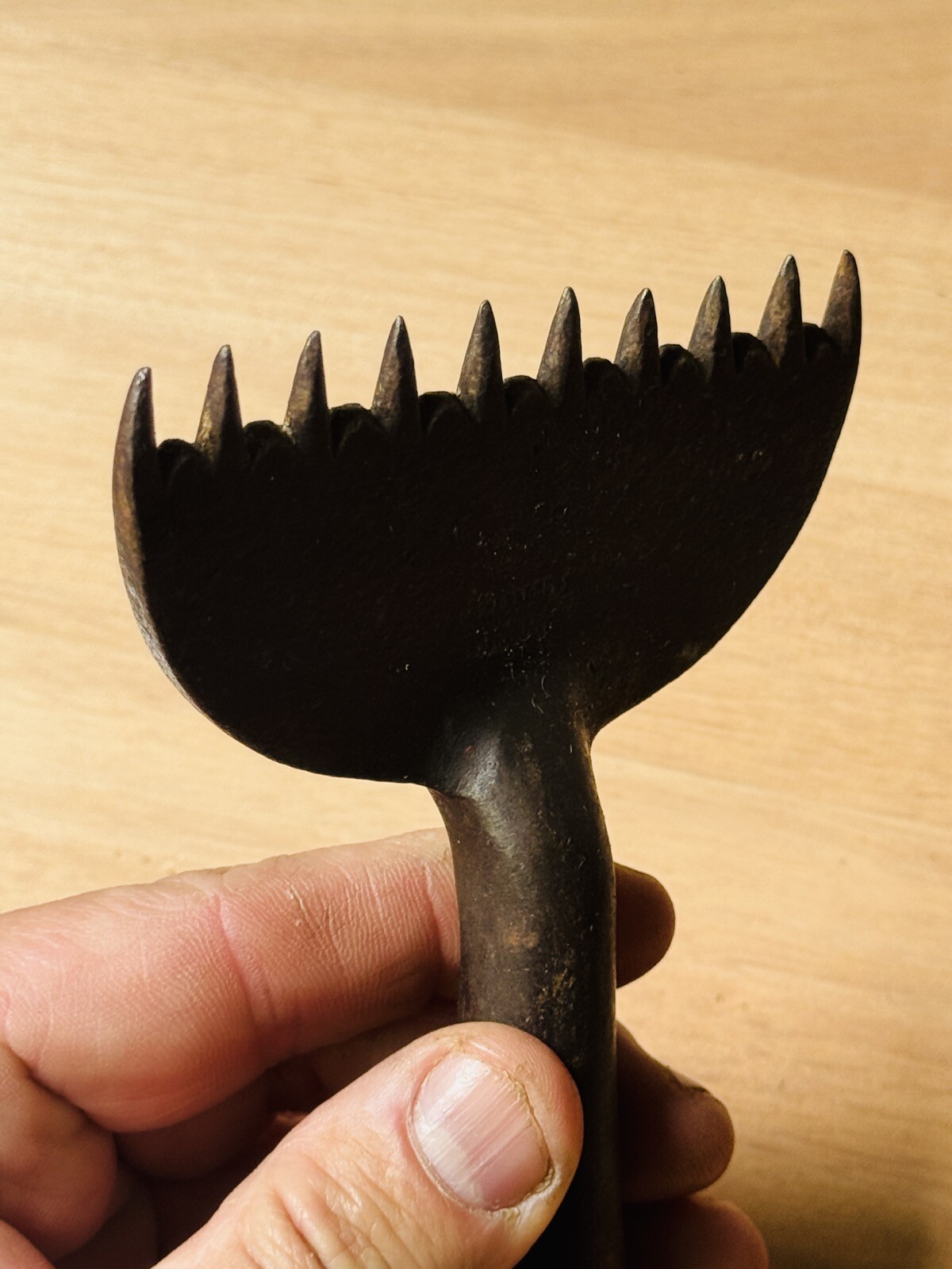 Vintage Wm MARPLES & SONS Hibernia Works Carpet Stretcher Head Antique Tools