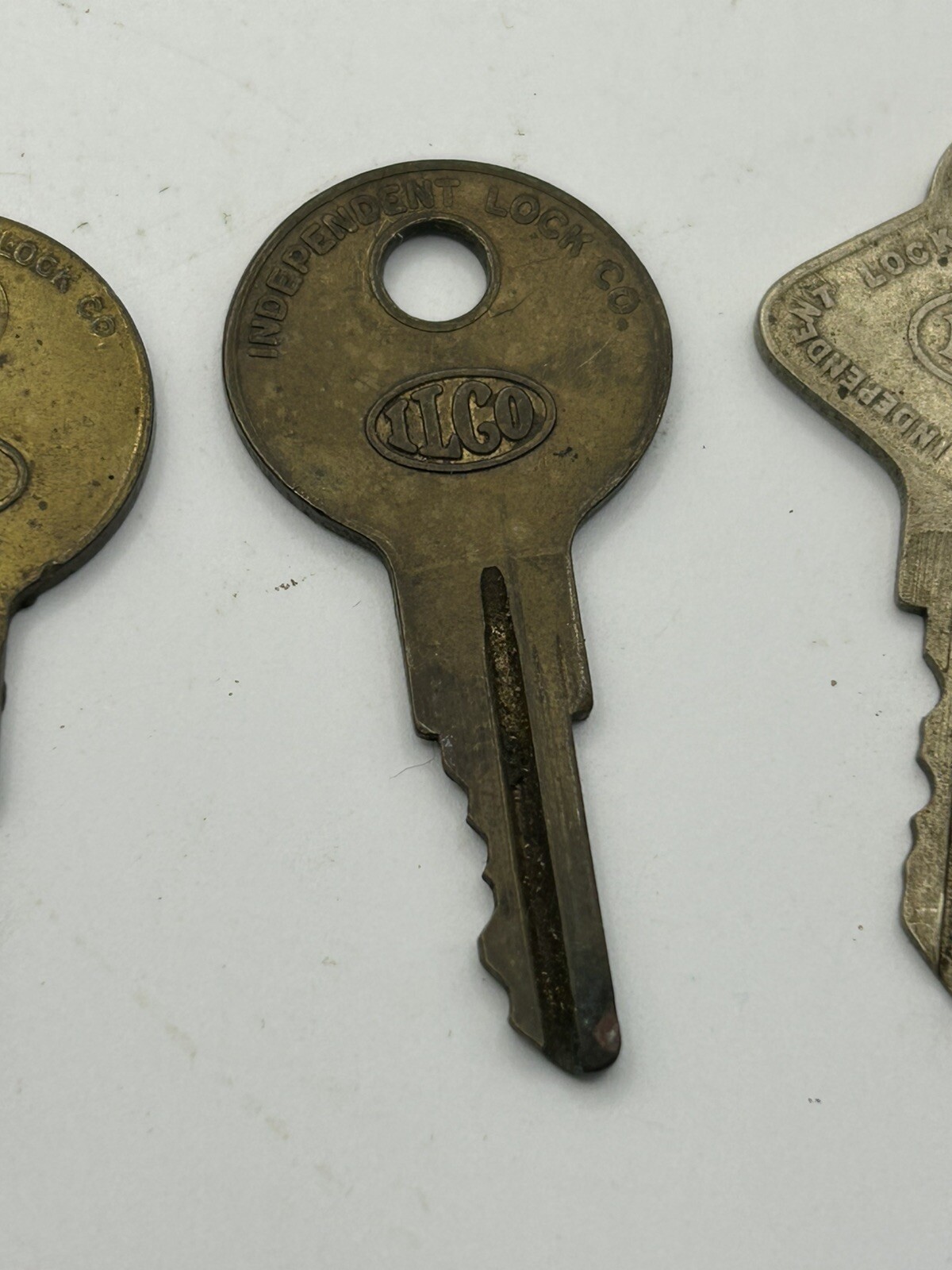 Lot 4 Keys Brass SteelILCO Antique Latch Craft use lock