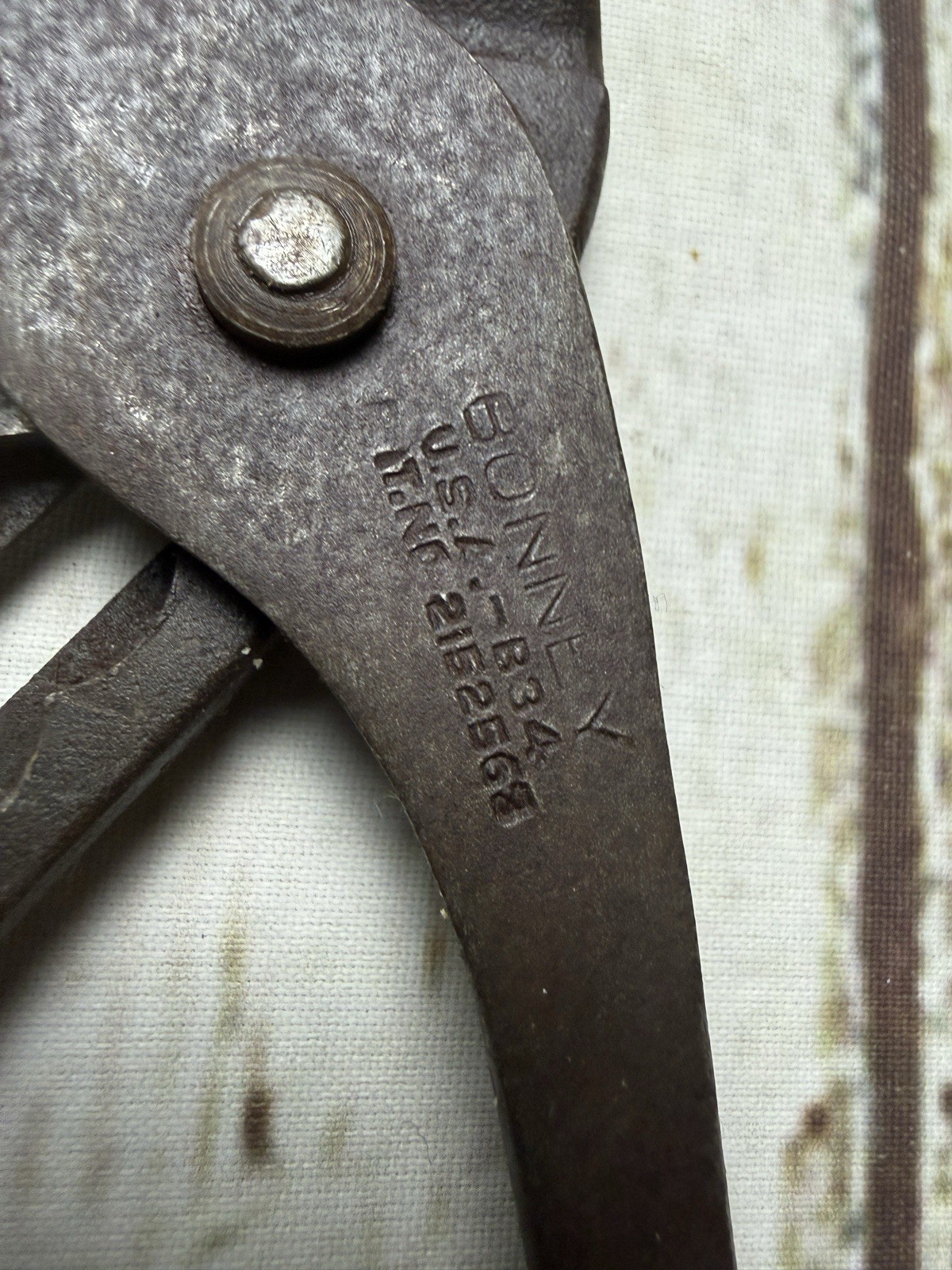 VTG Bonney B34 Channel Lock Slip Joint Pliers Original Antique Made In USA