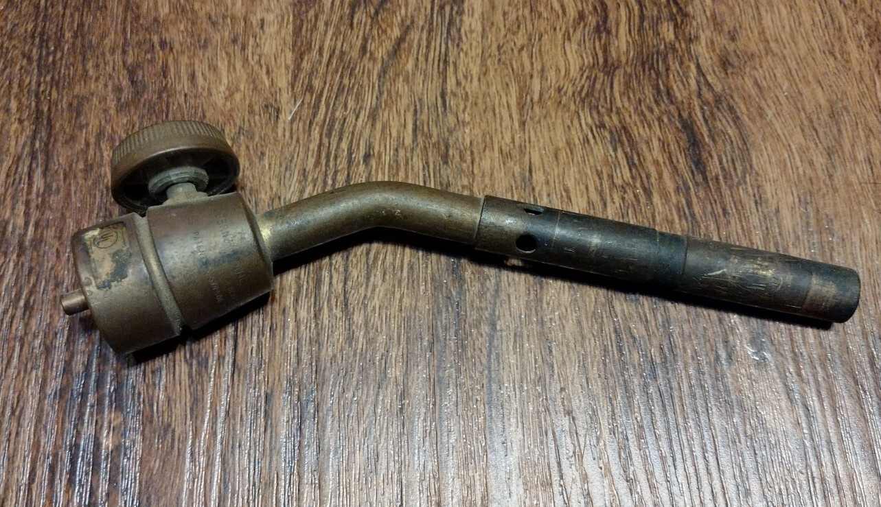 Vintage Bernz O Matic Brass Blow Torch Head Nozzle, Made In USA