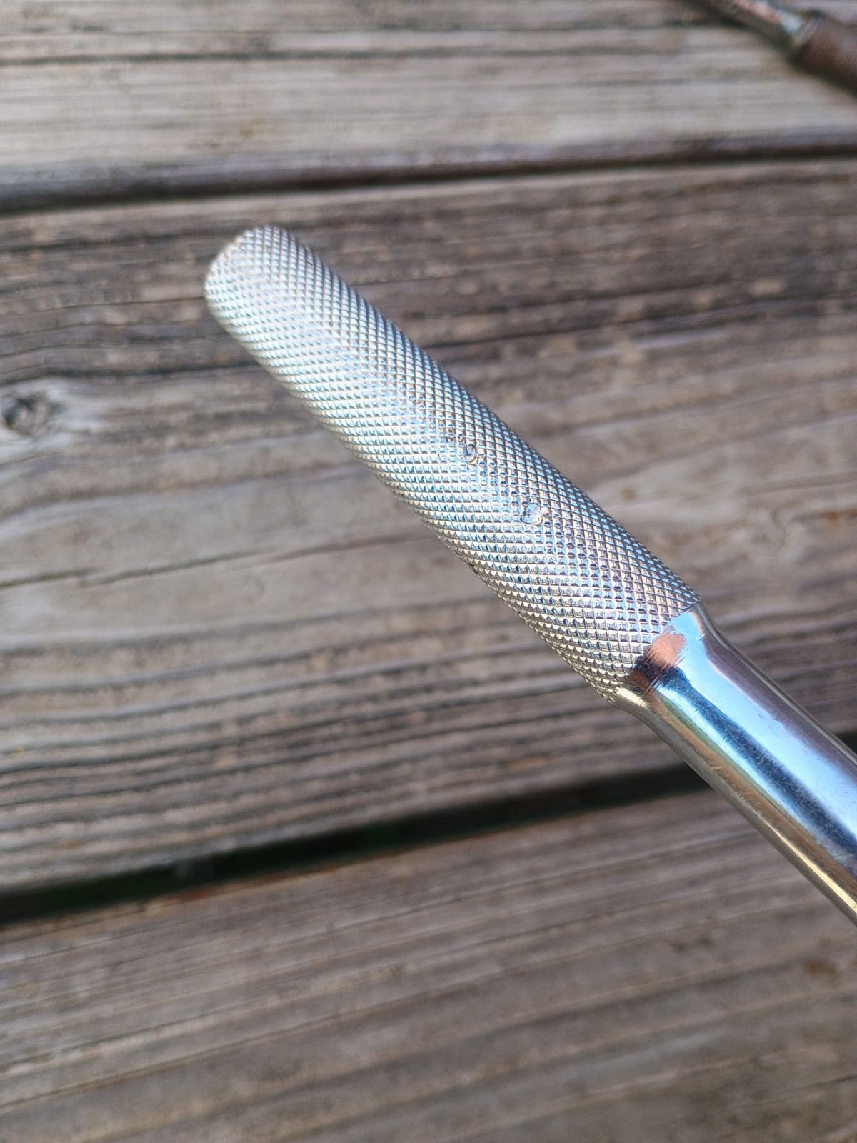 Vintage Kmart Auto 3/8″ Drive Ratchet 224 Japan Knurled Handle 8″ Long