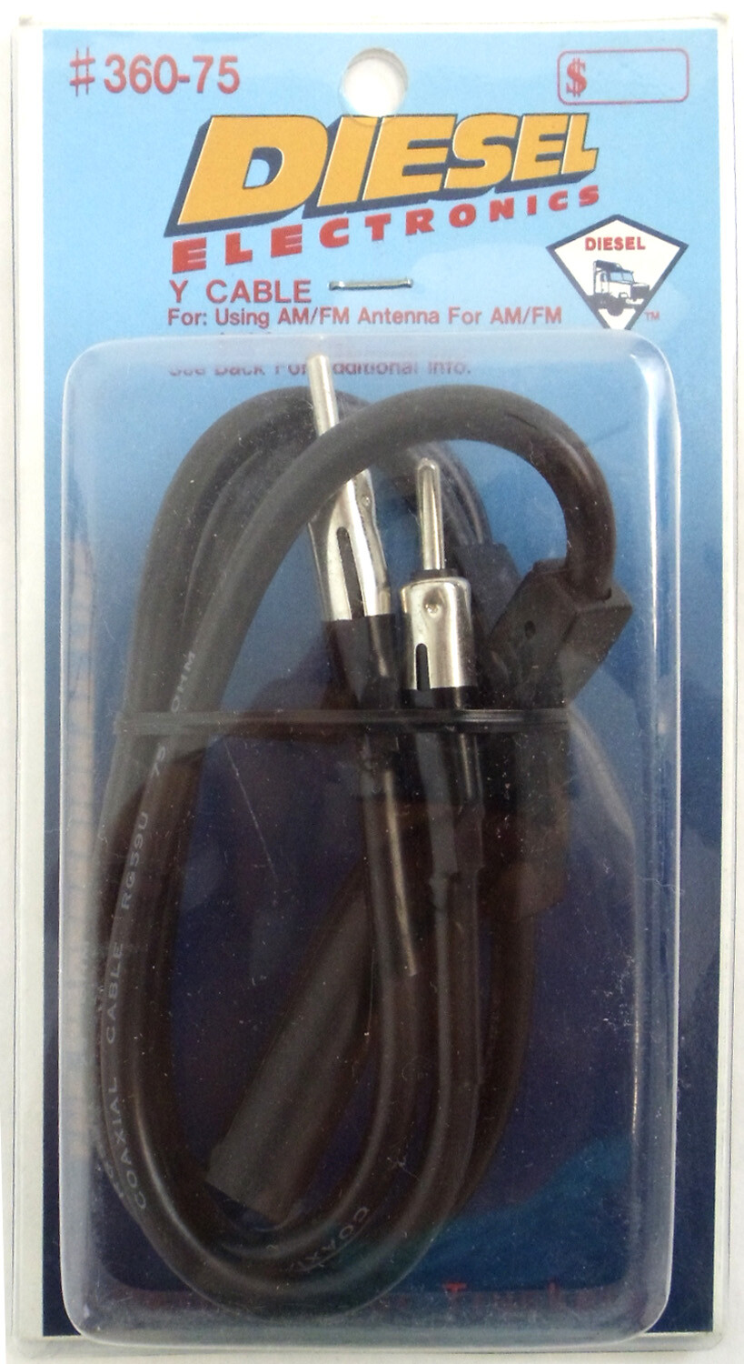 Barjan 36075 Diesel Am/Fm Scanner Y Splitter Cable For Use With Scanners
