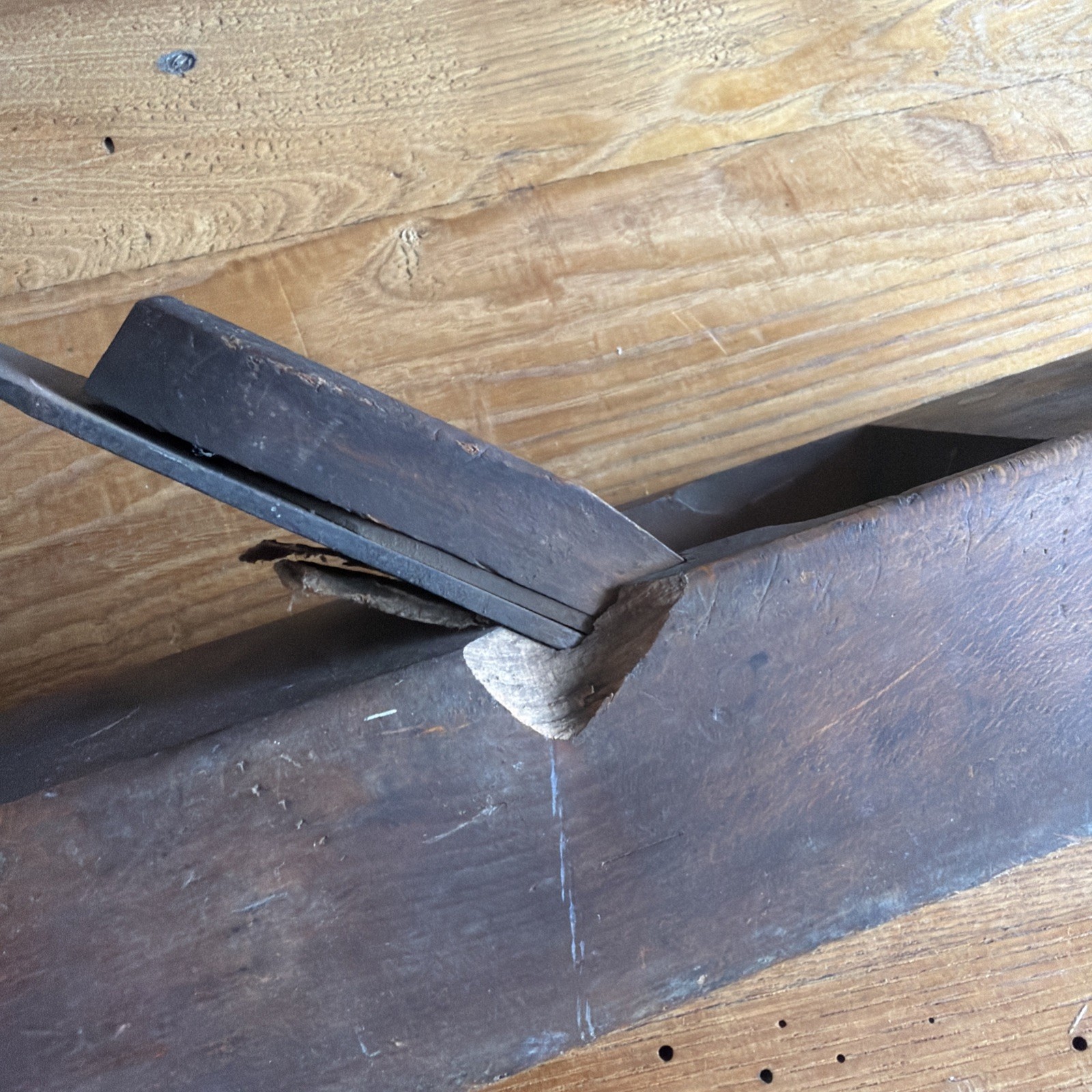 Antique Ogontz No. 13 Wood Plane With Baldwin Tool Company Blade 16”