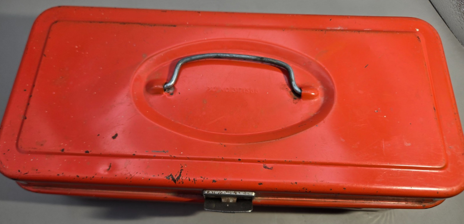VTG Union Steel Utility Chest 2011 Box Orange Red Made in USA
