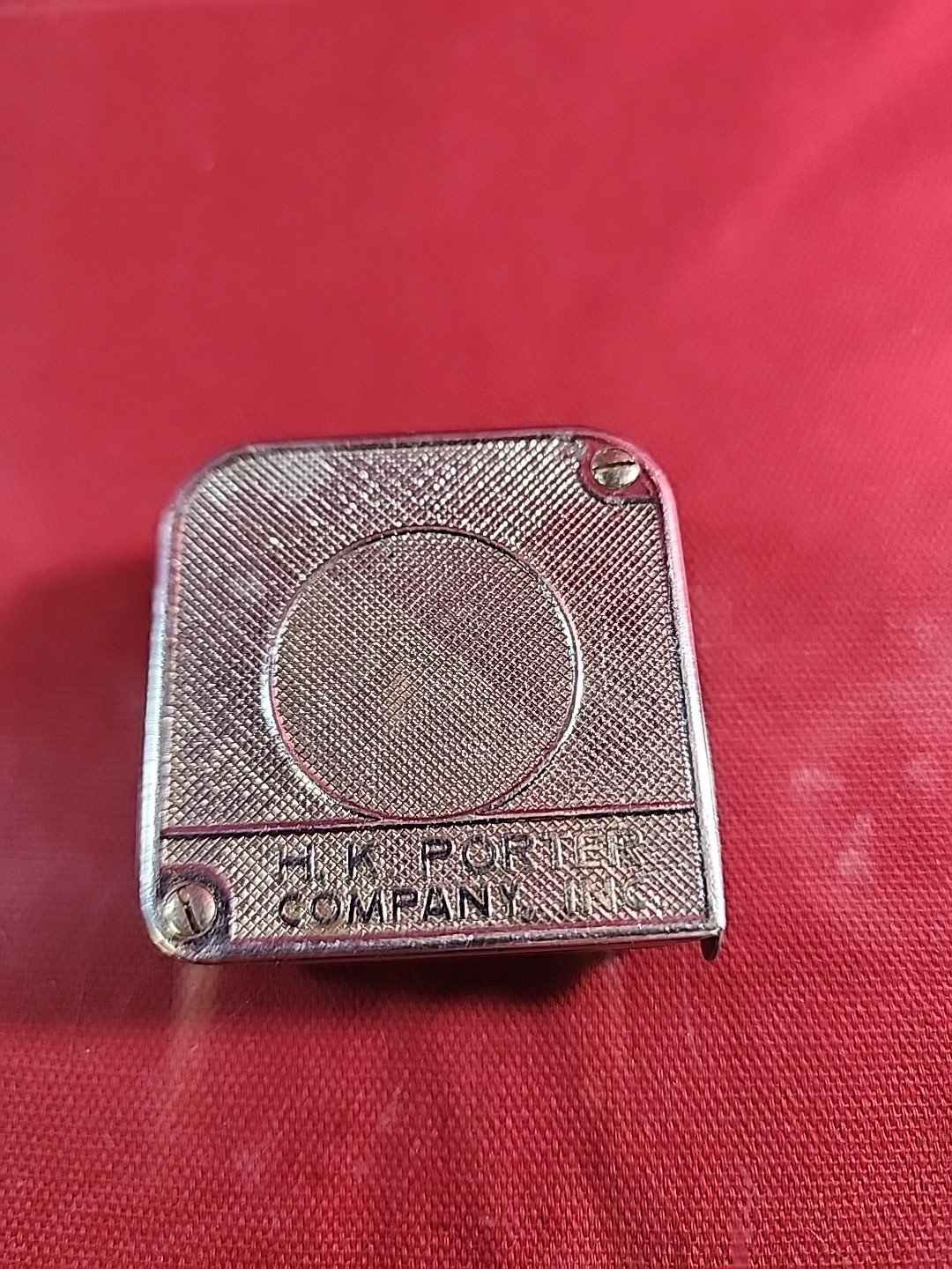 Vintage D.S.Brown White Chief No 326 6′ Tape Measure Chrome USA Tool
