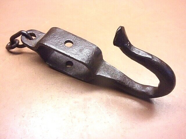 Antique Hand Forged Logging Hook Harness 12″ Blacksmith Made Unique Piece!