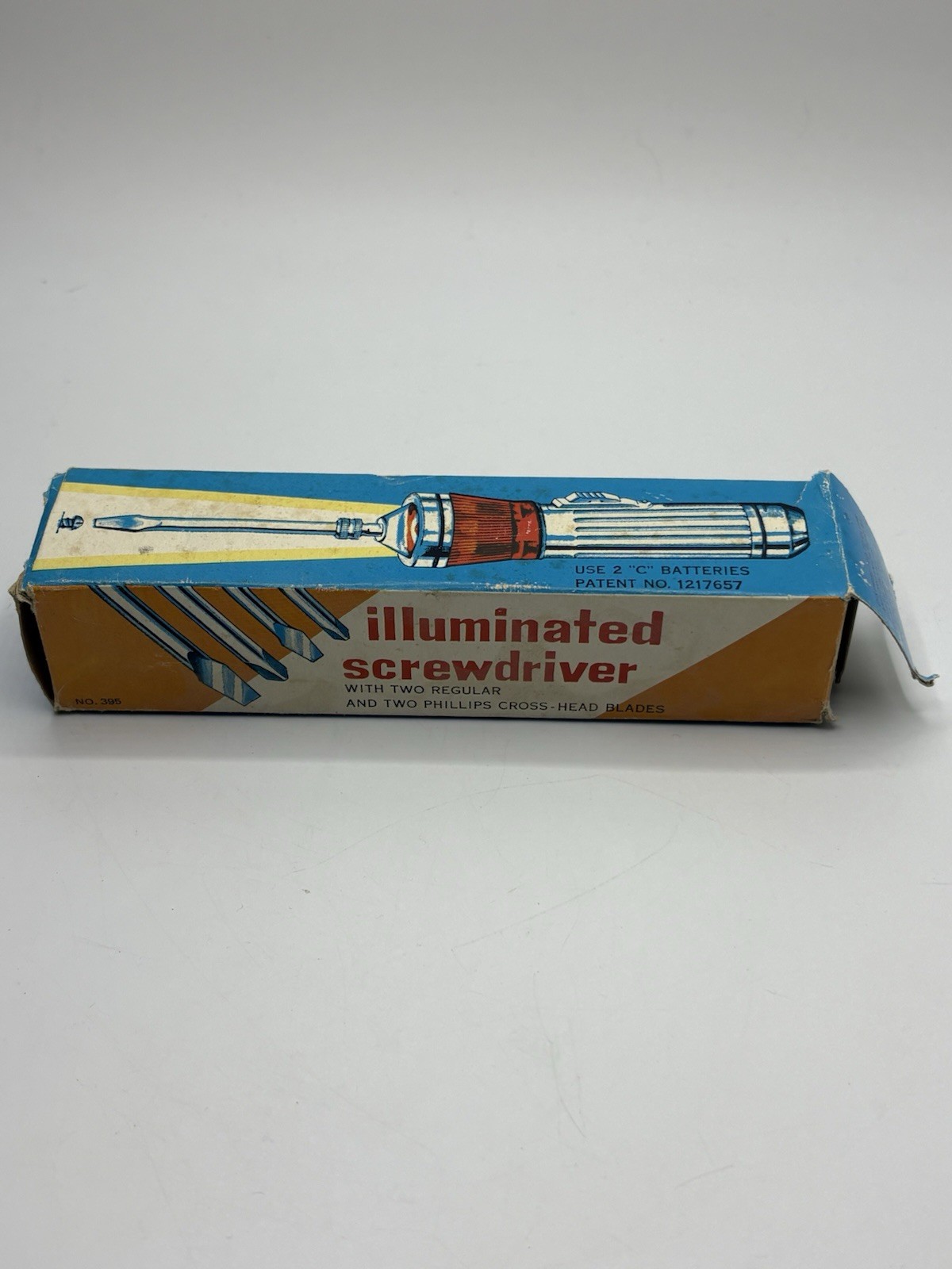 Vintage WT Illuminated Screwdriver Set No 1301 Made in Hong Kong NOS