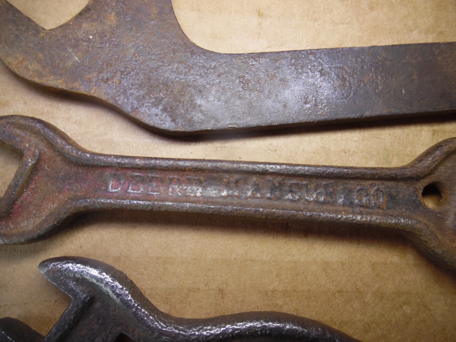 Vintage Antique JOHN DEERE PLOW/IMPLEMENT WRENCH DEERING DEERE MANSUR FARM TOOL