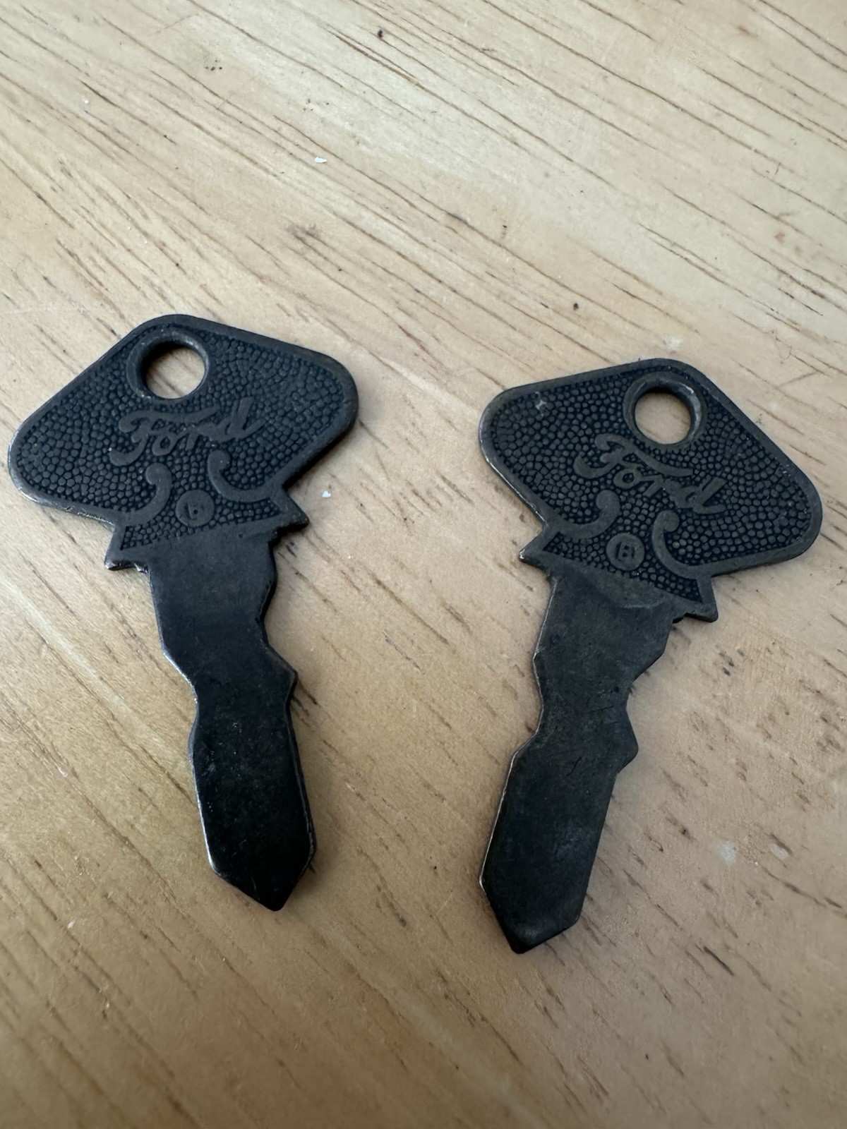 Ford Model T original antique key, diamond stamp, #53 Lot Of 2 Keys