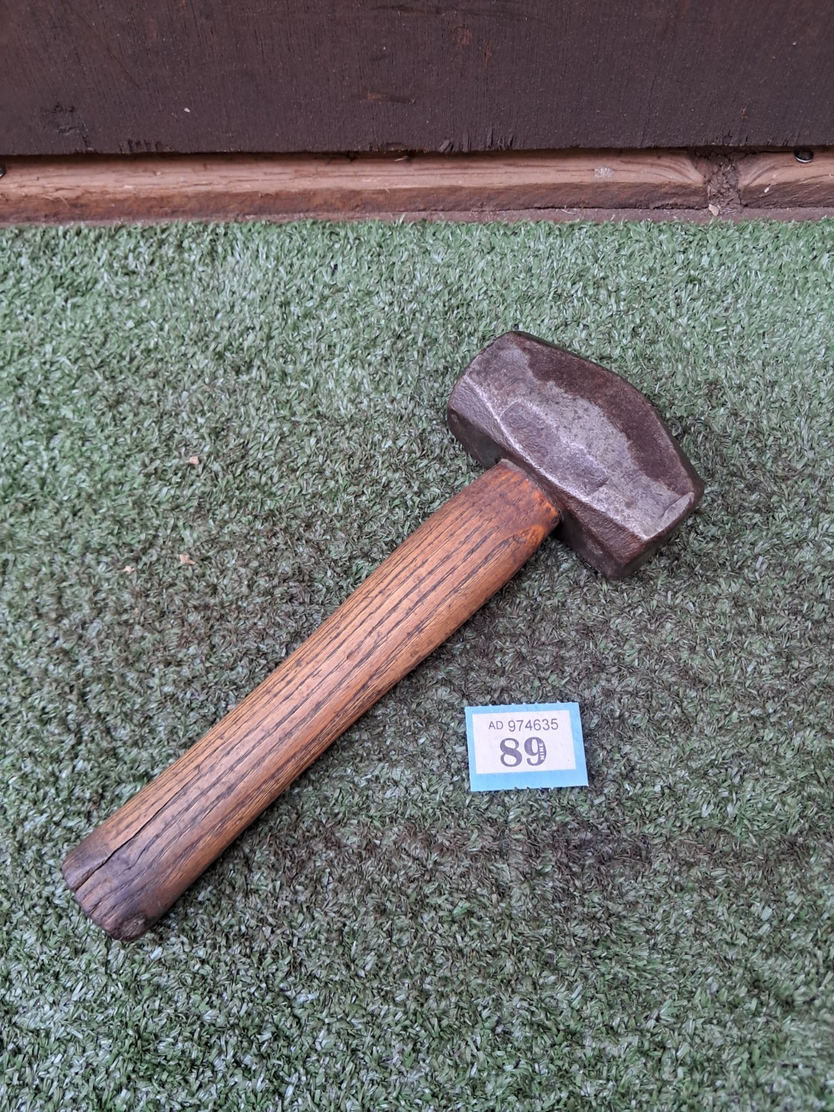 Vintage Whitehouse Lump Club Hammer 2.5 Lb Wooden Handle Old Tool (#089)