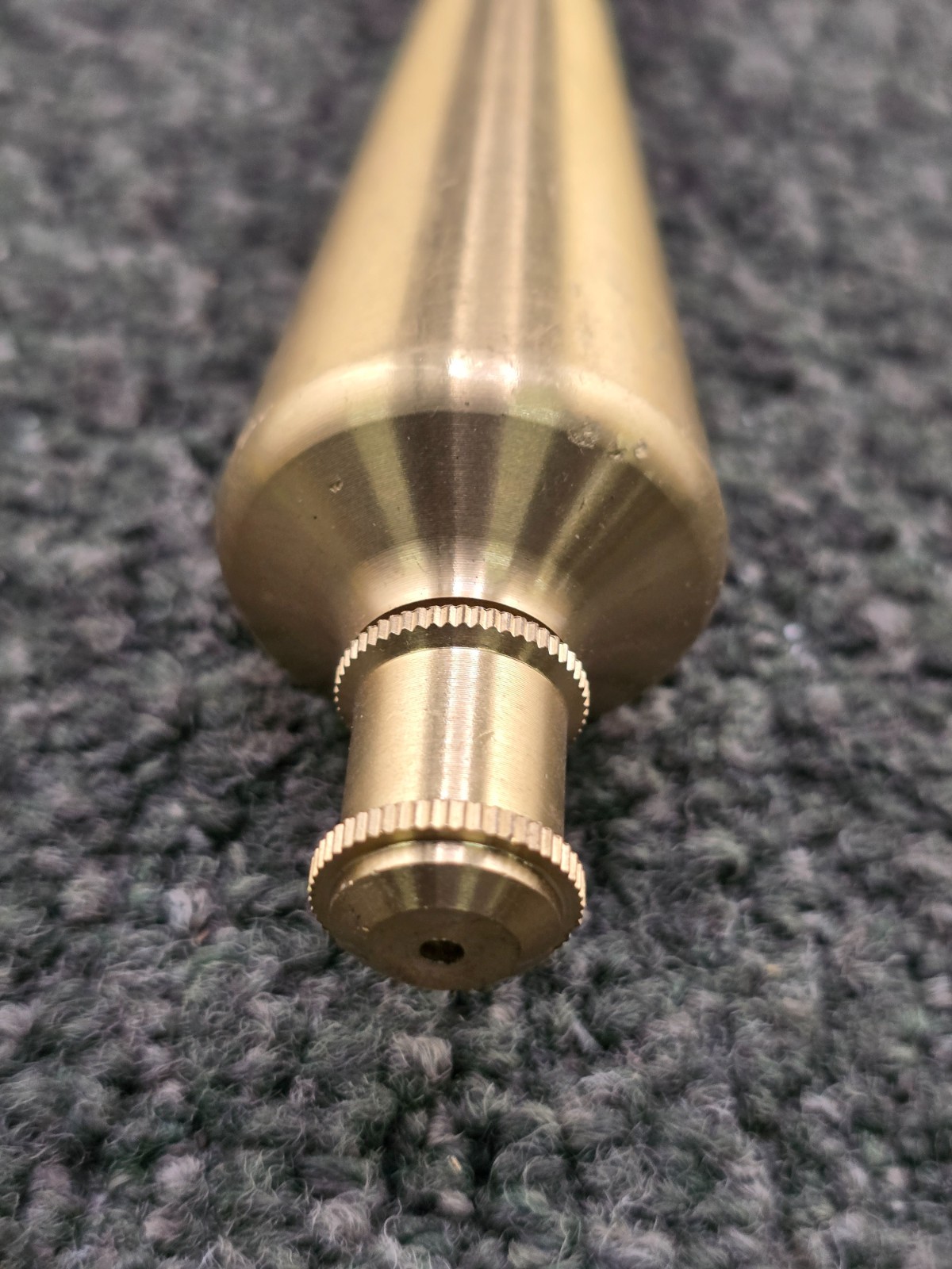 Brass Plumb Bob 14.32 oz 5-1/4 Inches OAL Gold/Black
