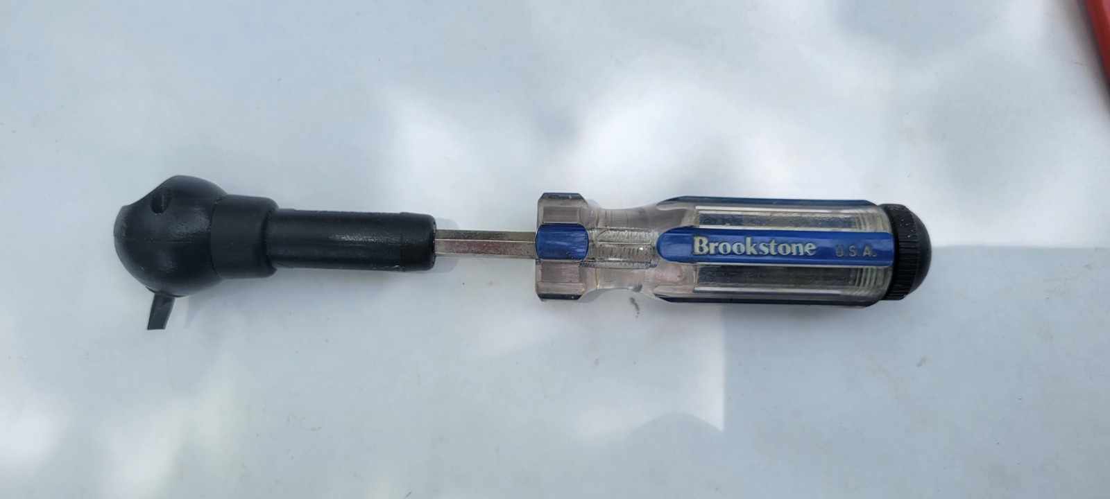 Brookstone Skewdriver Multi-Angle Offset Screwdriver Bits In Handle Made in USA