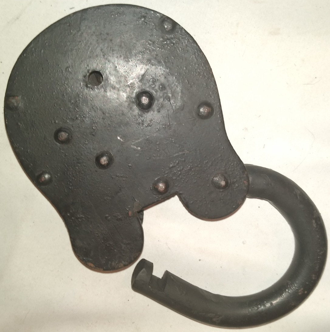 ANTIQUE WELLS FARGO EXPRESS STRONG BOX PADLOCK & KEYS CAST IRON WORKS