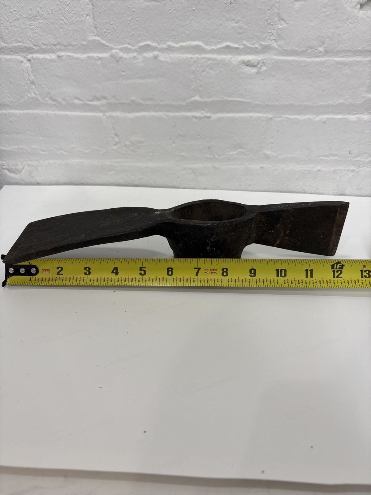 Vintage True Temper USA 3 lb Cutter Mattock Grub Hoe Head Forged Steel No Handle