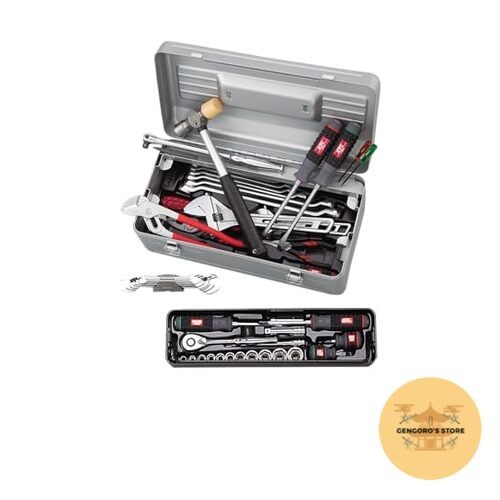 KTC Tool Set SK3482S 3/8in Drive 48pcs Single-Open Metal Case Japan