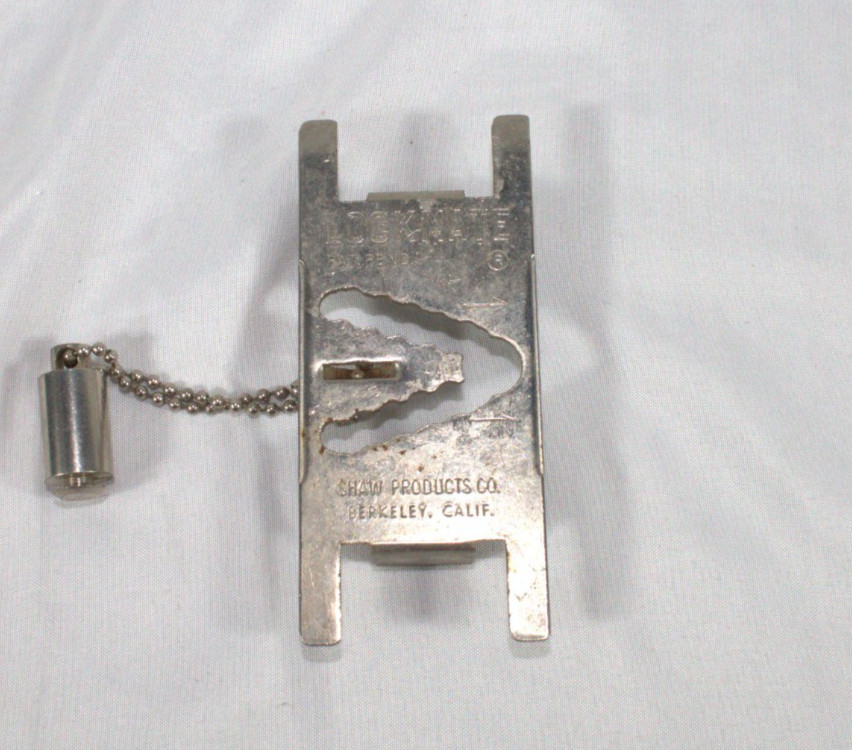 LockMate Shaw Products Vintage Portable Safety Door Lock Security Berkeley CA US