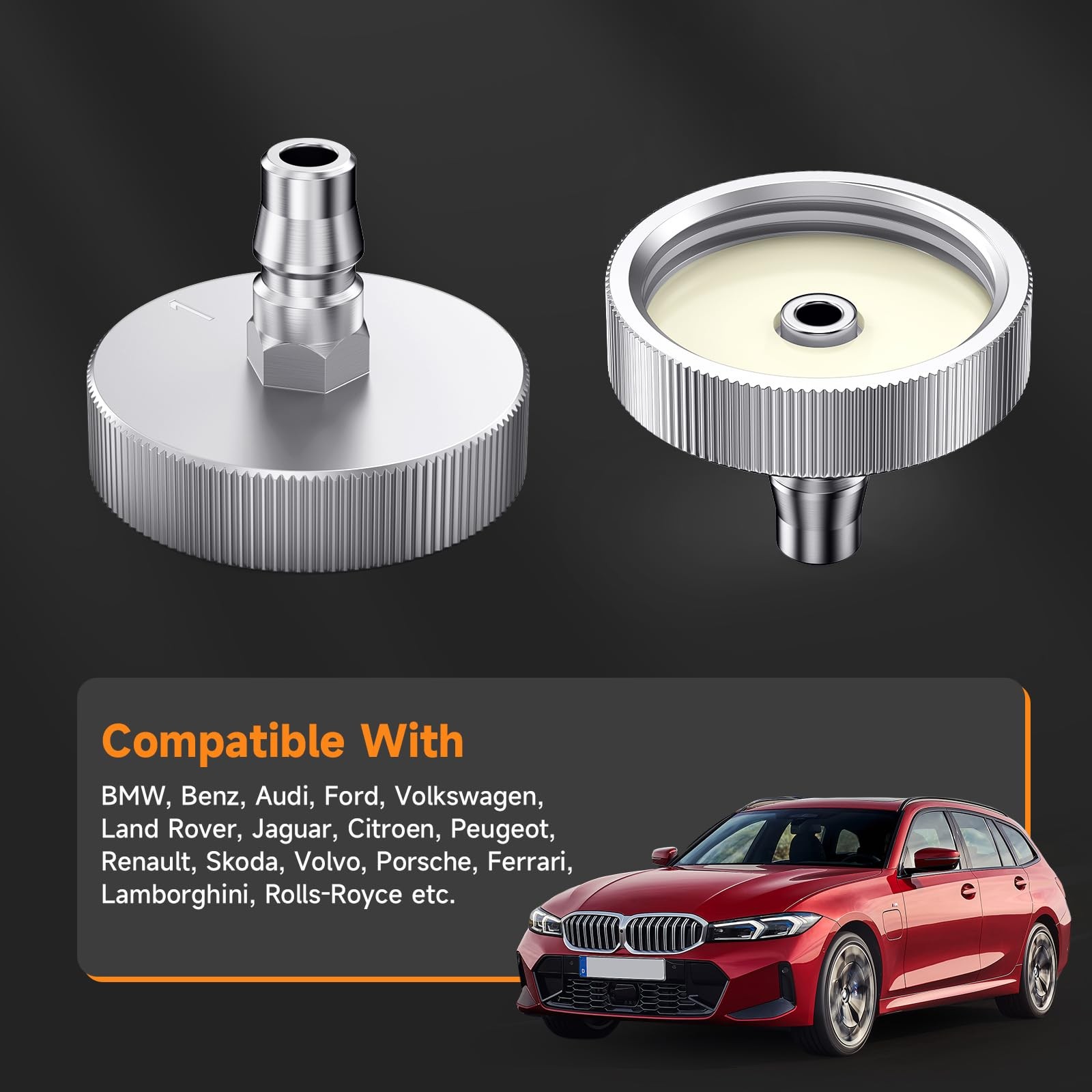 FOXWELL Master Cylinder Bleeder Adapter Compatible with Most BMW Benz Audi ..