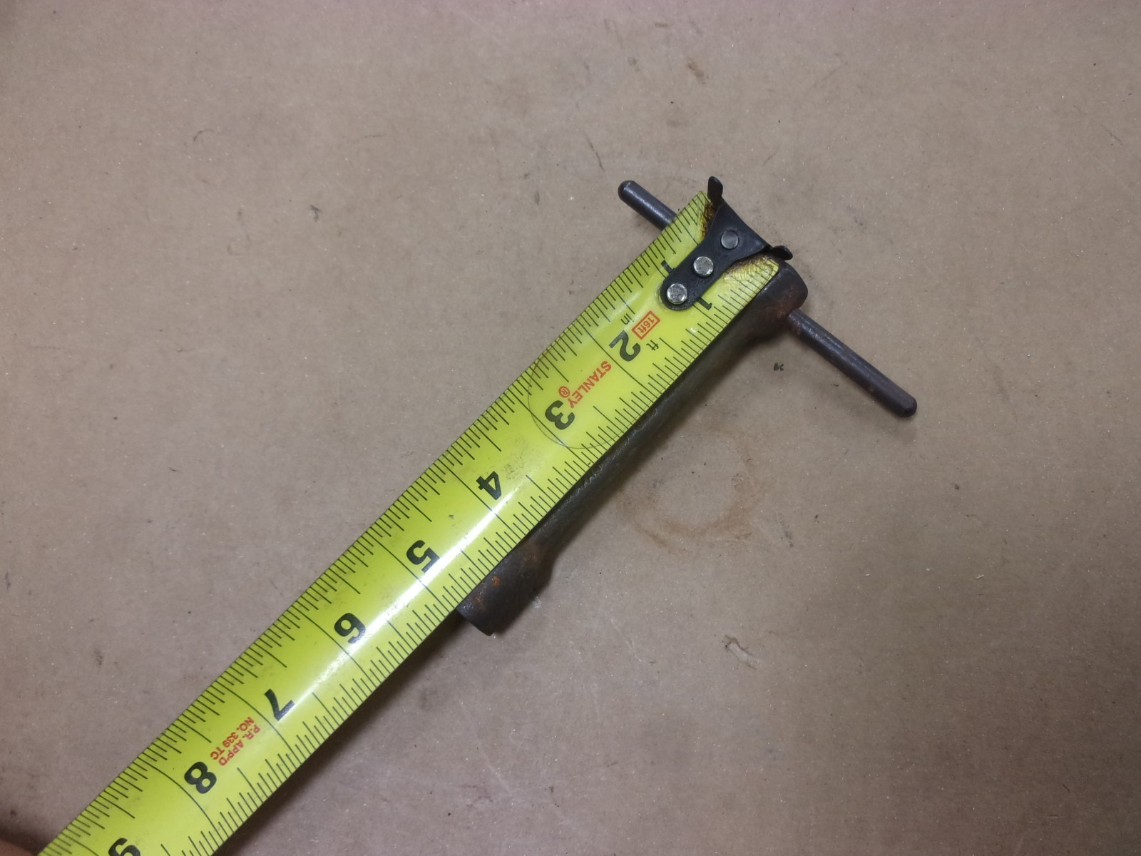 Vtg 7/16″ Martin Tool T Handle Lathe Chuck Hex 6 Point Socket Speed Wrench 963D