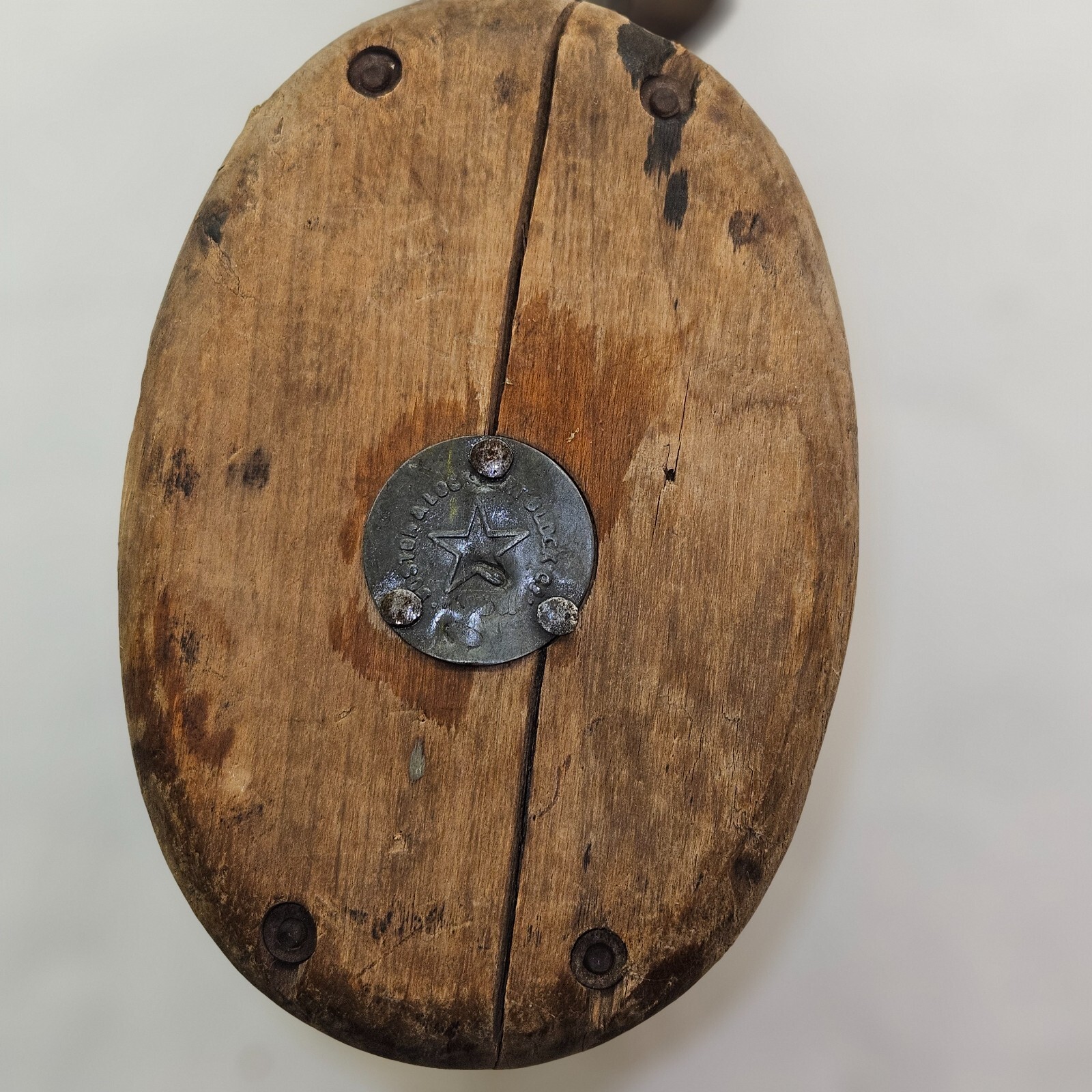 Vintage 1930s-40’s Boston and Lockport Block & Tackle Pulley-12″X5″X4″-