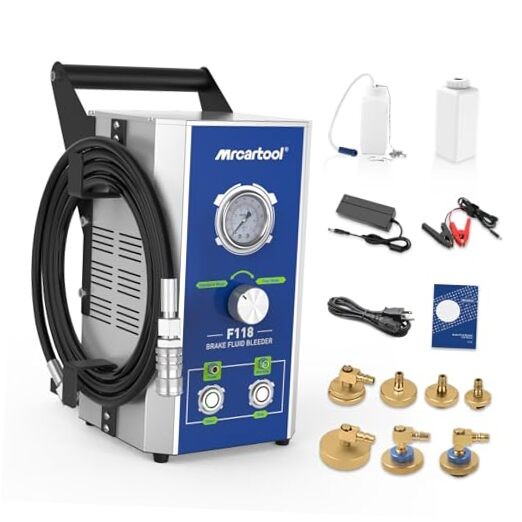 F118 Electric Brake Bleeder Kit, 110V Automotive Brake Fluid Oil F118 Auto