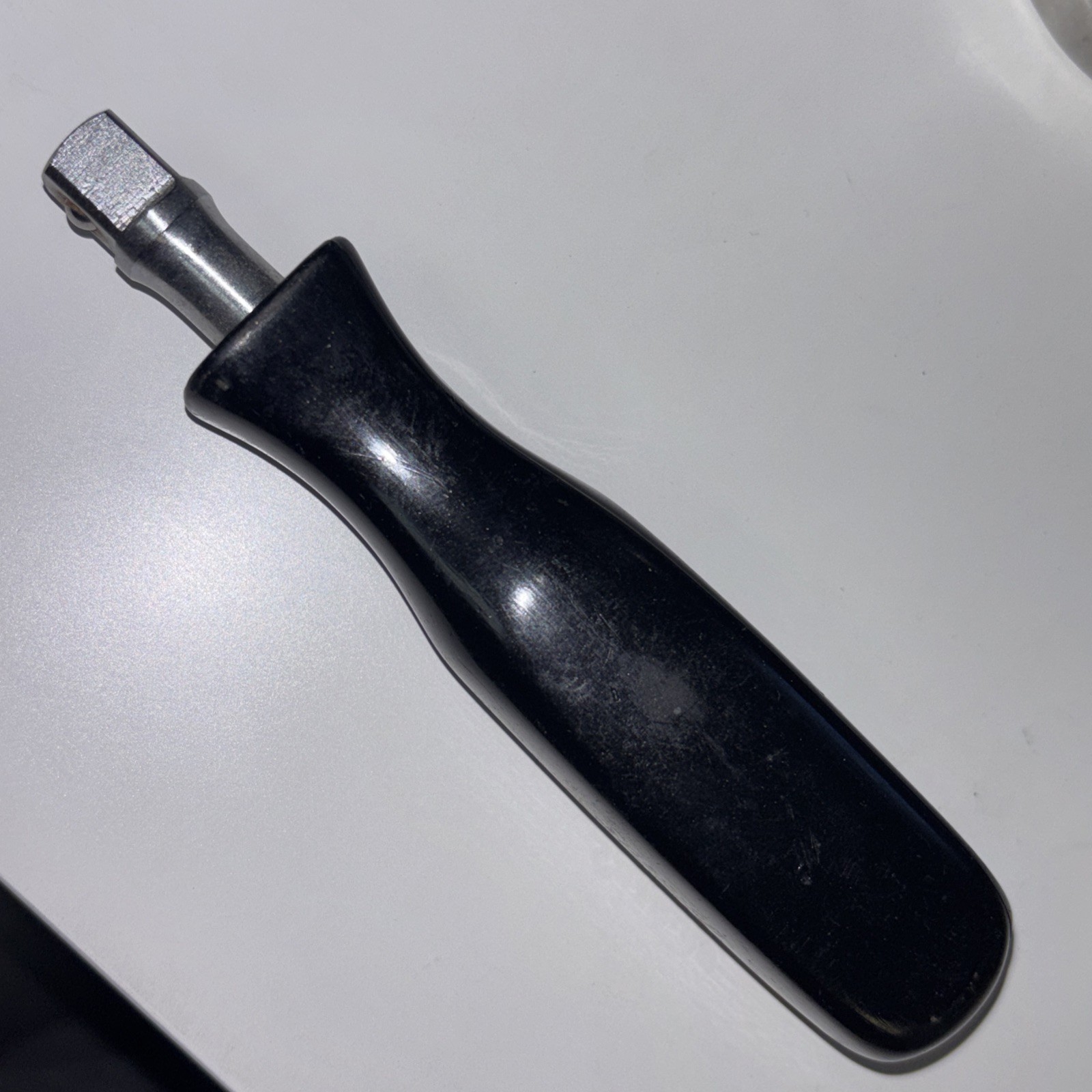 Snap-On FV40A 3/8″ Drive Black Hard Grip STUBBY Socket Spinner Driver Handle USA