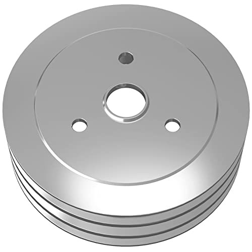 SBC 3 Groove Crank Pulley for Small Block Chevy 265 267 283 302 305 307 327