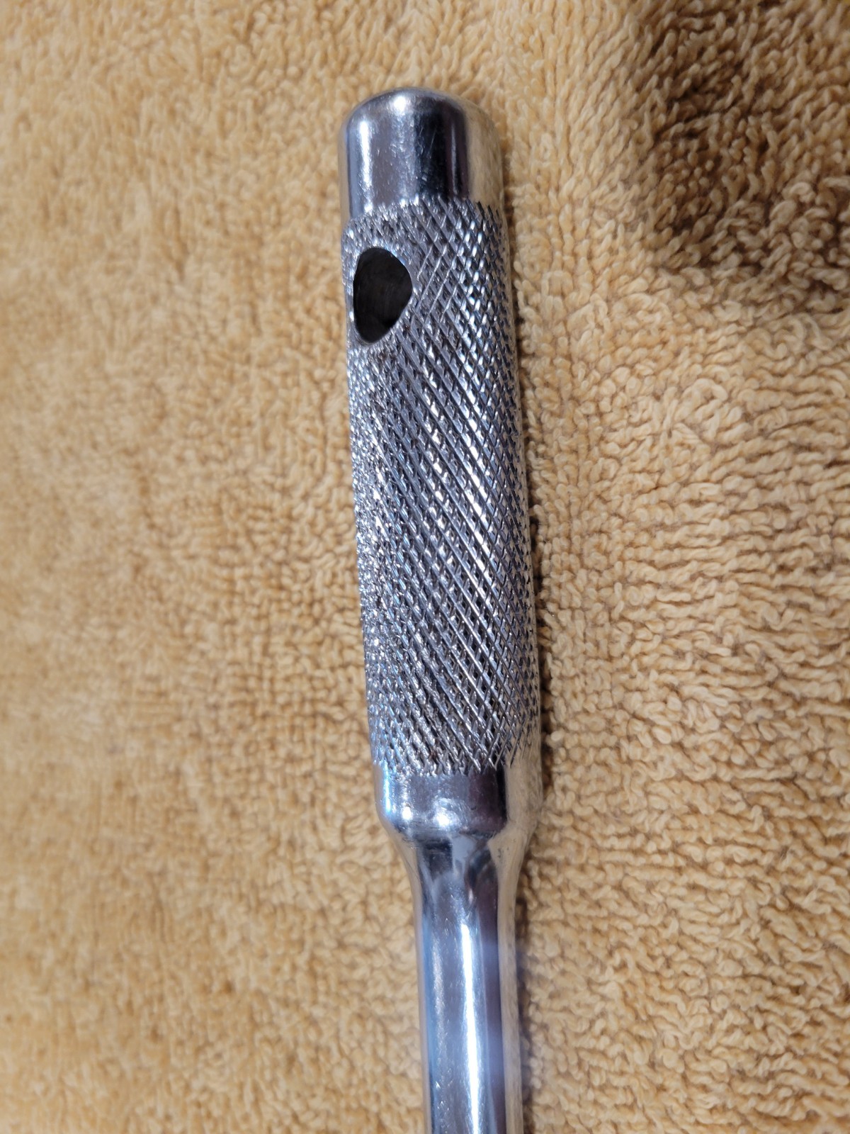 VTG.INDESTRO SUPER 3/8 DRIVE BREAKER BAR #2781 KNURLED HANDLE GREAT CONDITION