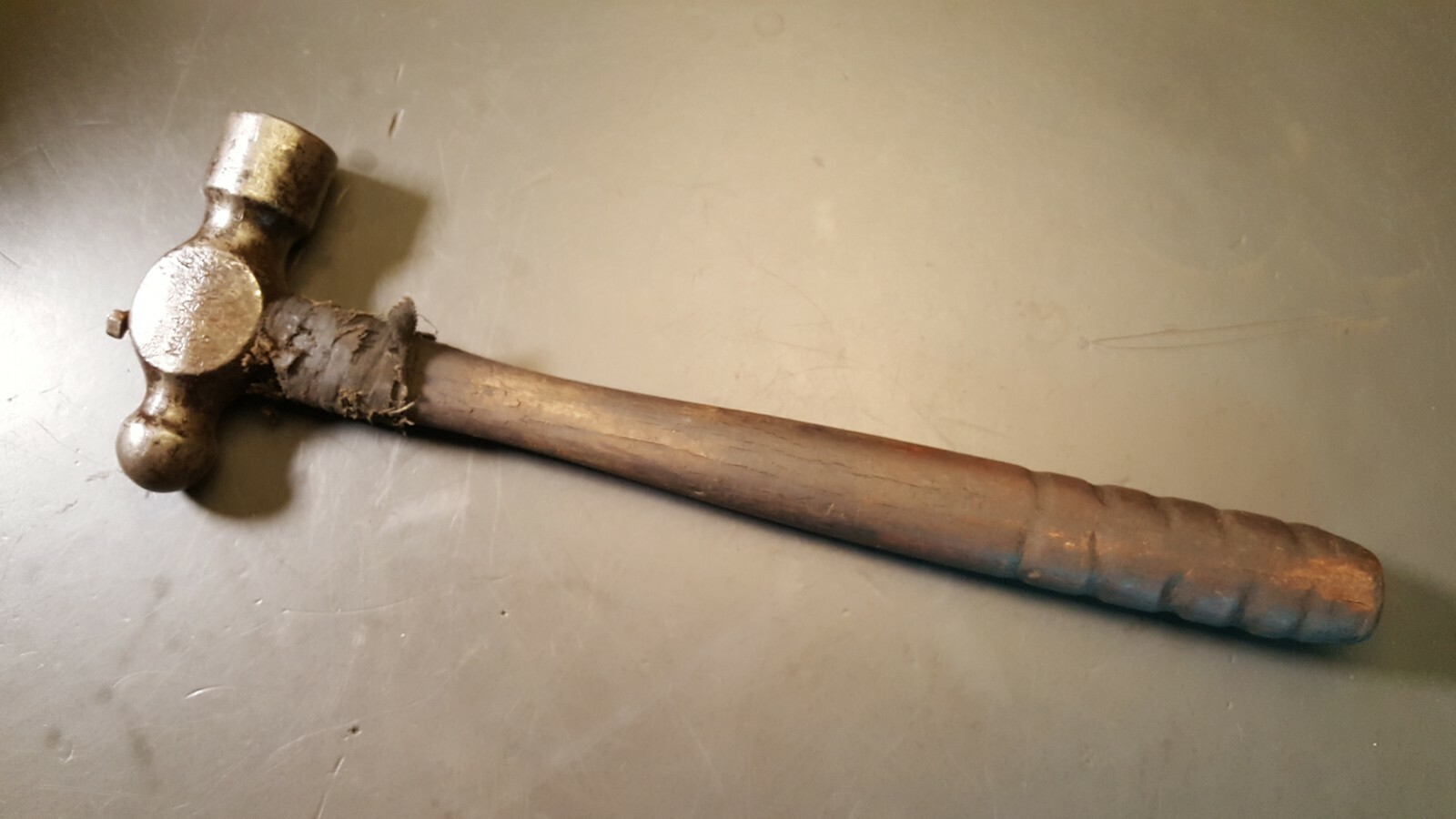 Vintage Billings Ball Peen Hammer 13.75″ length Made in USA Tool Old Patina