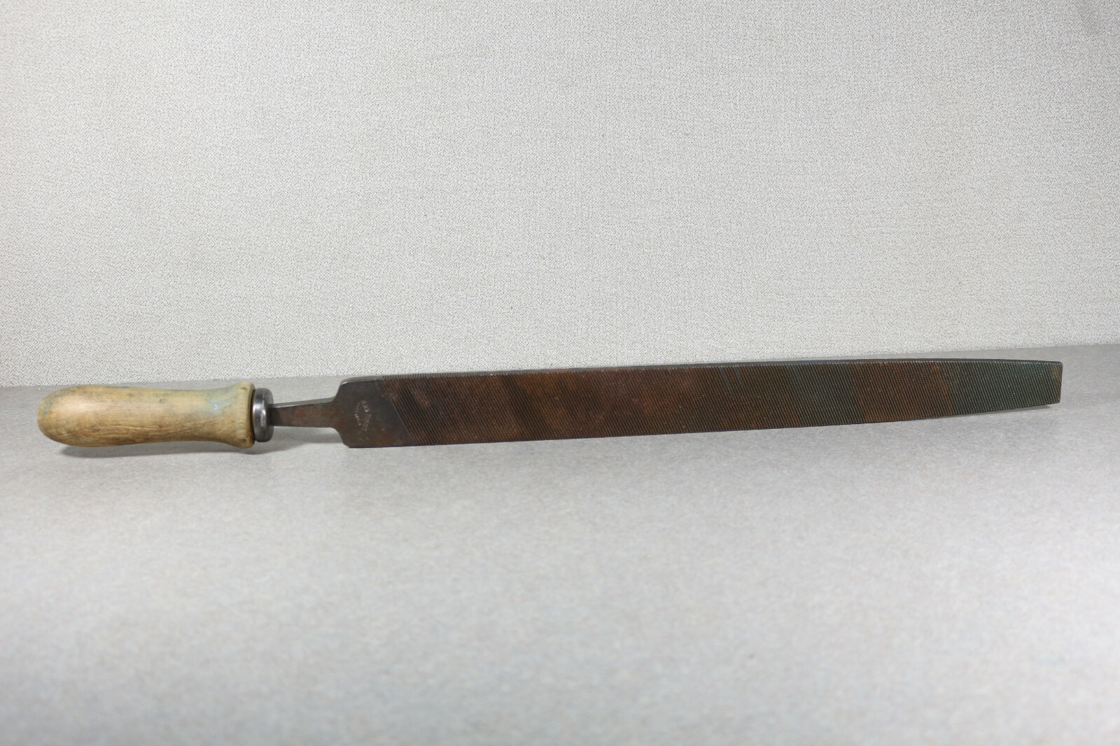 VTG Black Diamond 18″ File With Wood Shur Grip Hande USA Farrier Blacksmith