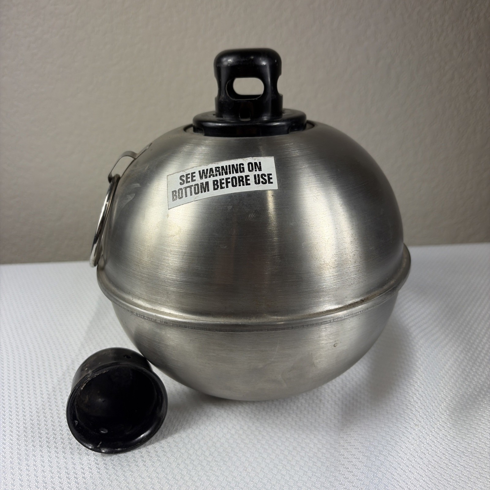 Vintage Stork 500-038 Smudge Pot Chrome Steel Highway Torch / Railroad Flare