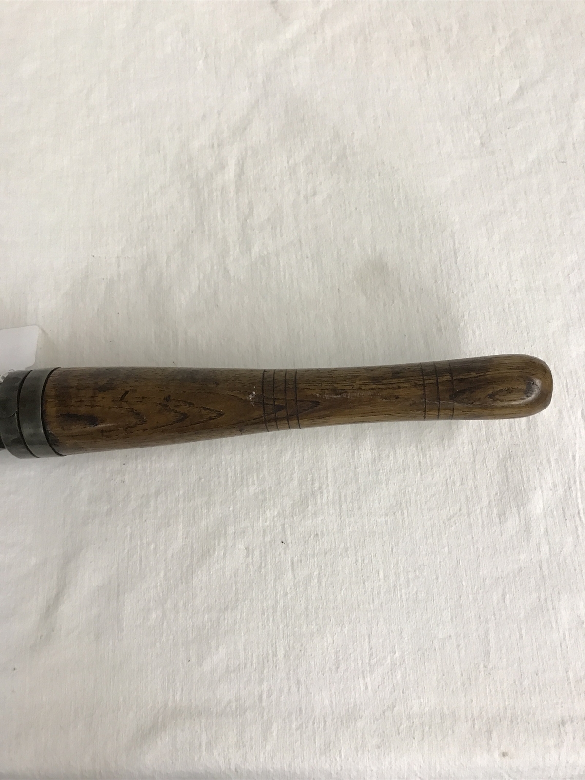 vintage 2-3/4″ gouge chisel.  blade 7.5″ overall 21″ Original handle. No pitting