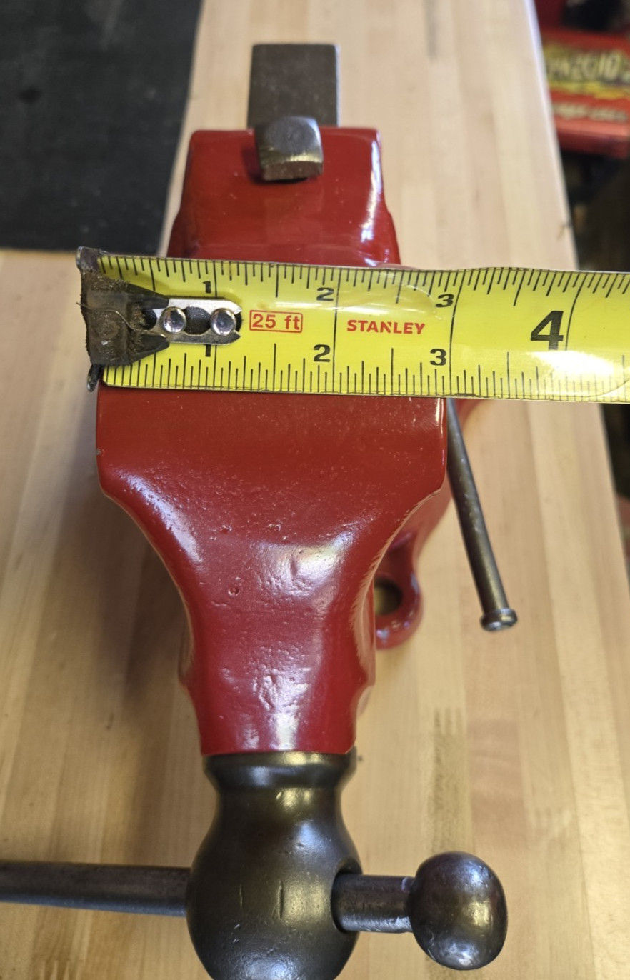 Vintage Restored Reed No. 403 Swivel Jaw Swivel Bench Vise USA, Patent Markings!
