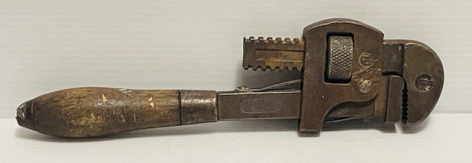 Stillson Pair of Used Vintage Hudson Forge/Moore Drop Forging 10″ Pipe Wrenches.