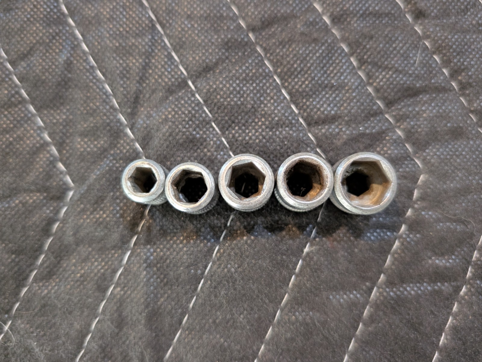 Vintage Hex Drive Socket Wrench Set SAE, USA MADE.