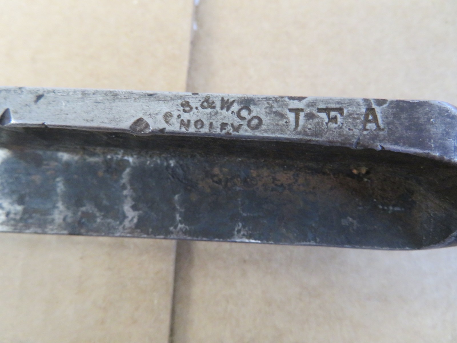 Vtg 16” P.S. & W. No 1 EX Peck Stow & Wilcox 1” Corner Wood Socket Chisel