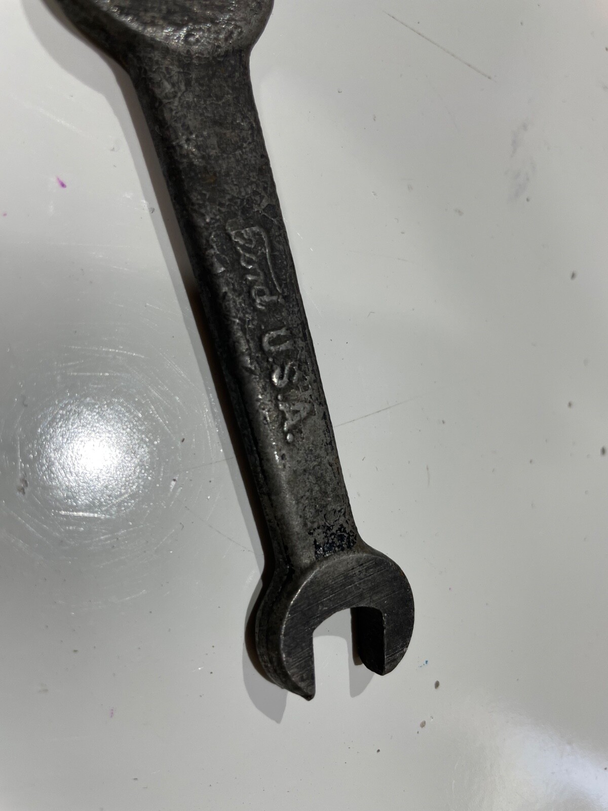 Vintage Ford M 7/16” x 1/2” Open End Wrench 4-1/2” Length USA Manufactured