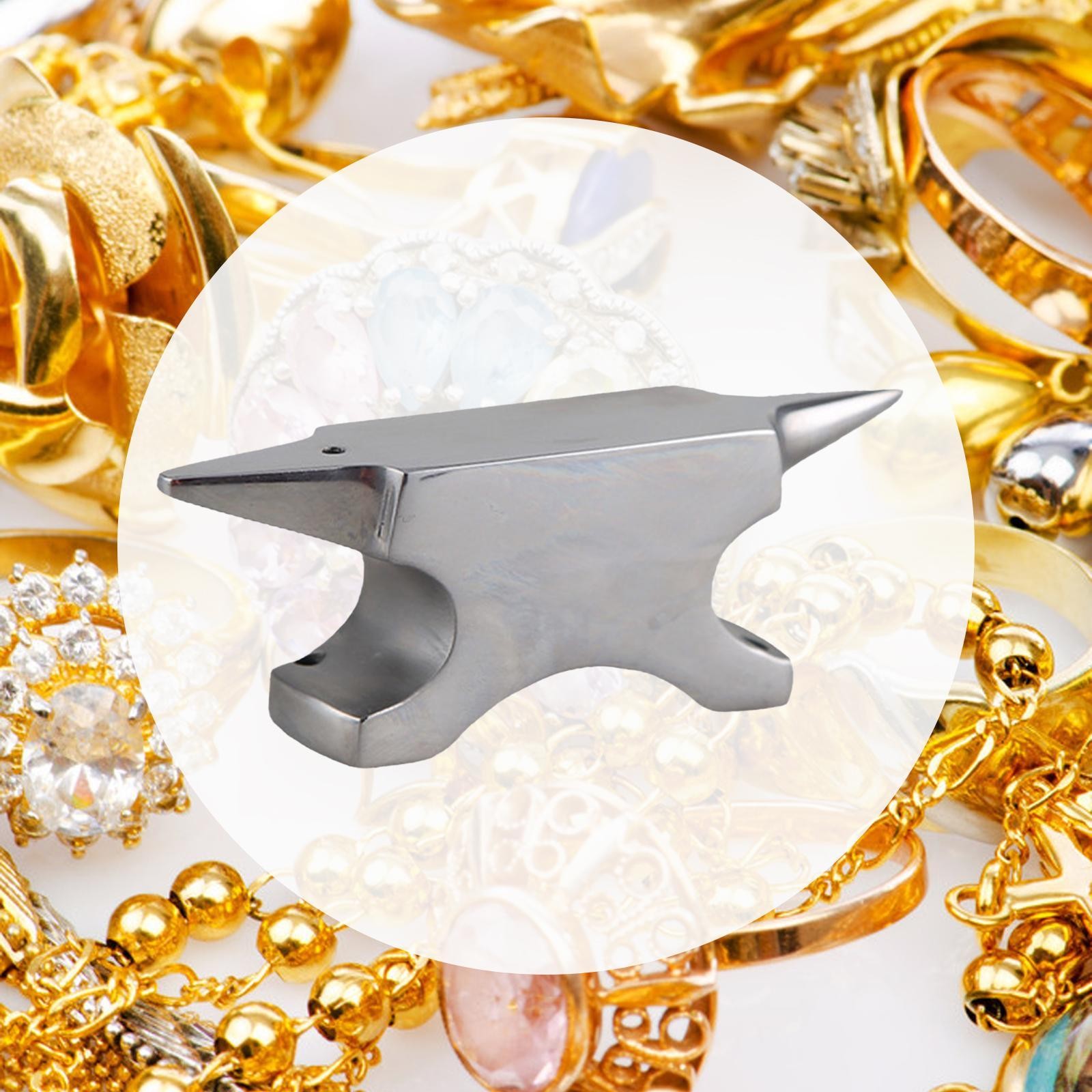 Double Horn Anvil Block Blacksmiths, for Silversmith Easy to Use Shapes Tool
